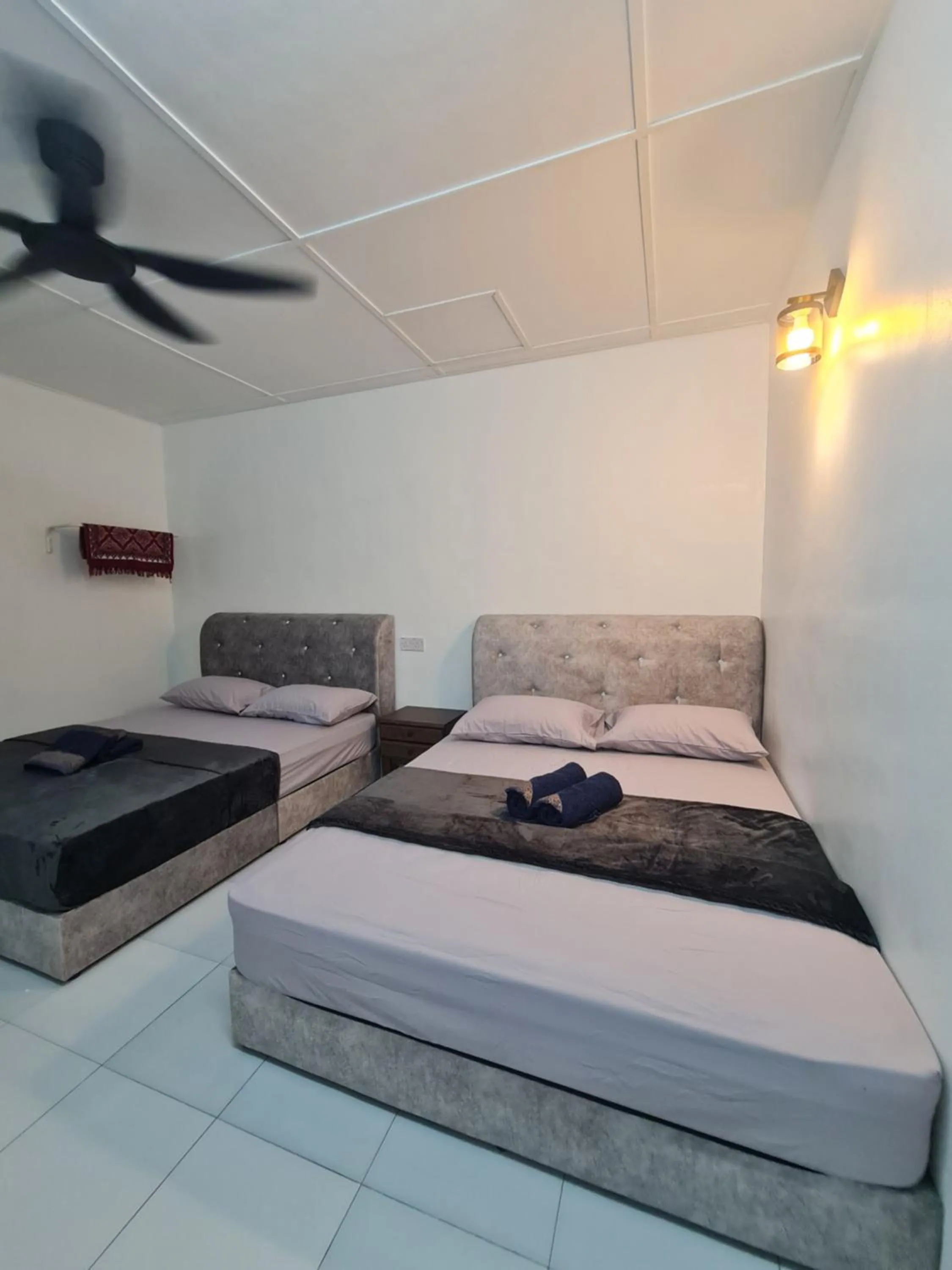 Bed in D'Impiana Riverview Chalet # Lenggong