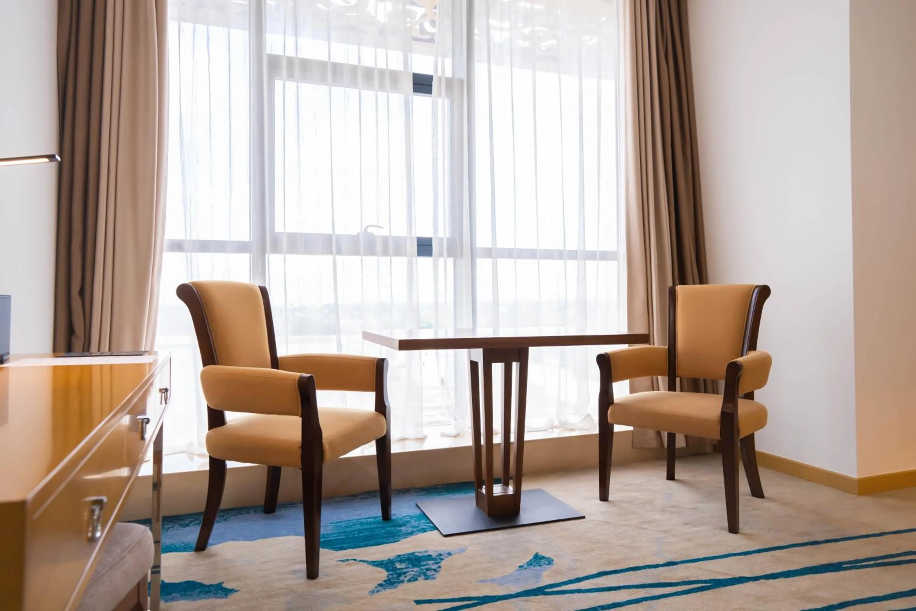 Seating area in ST Vegas Hotel