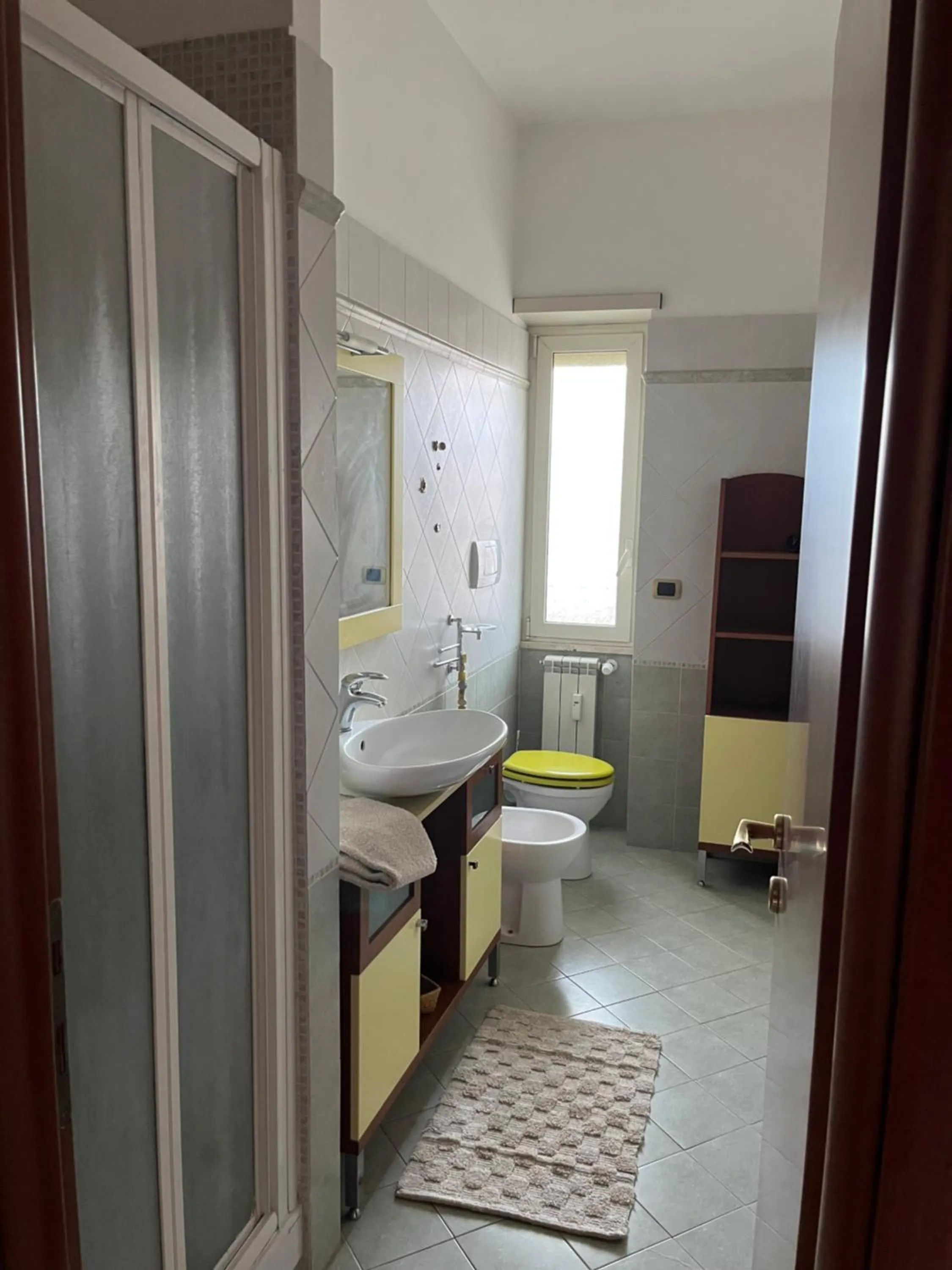 Shower in Attico con terrazza in Via dei Traghetti