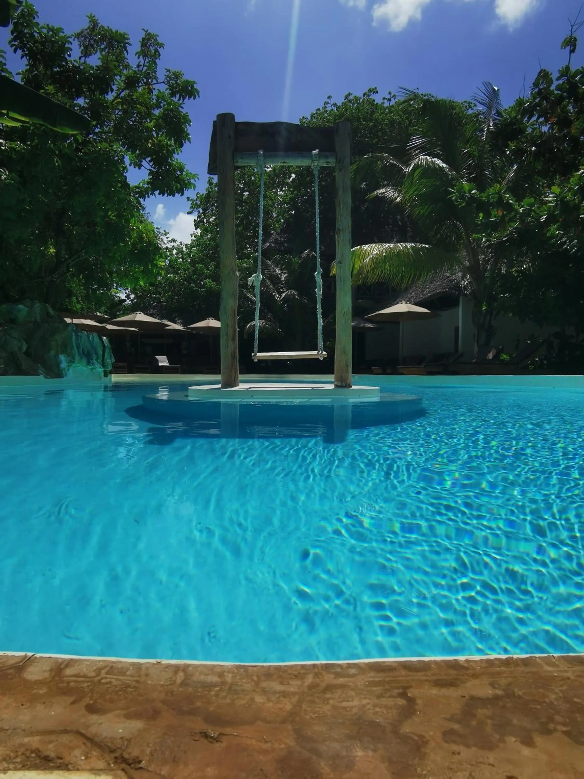 Pool view in Baobab Africa Lodge Zanzibar