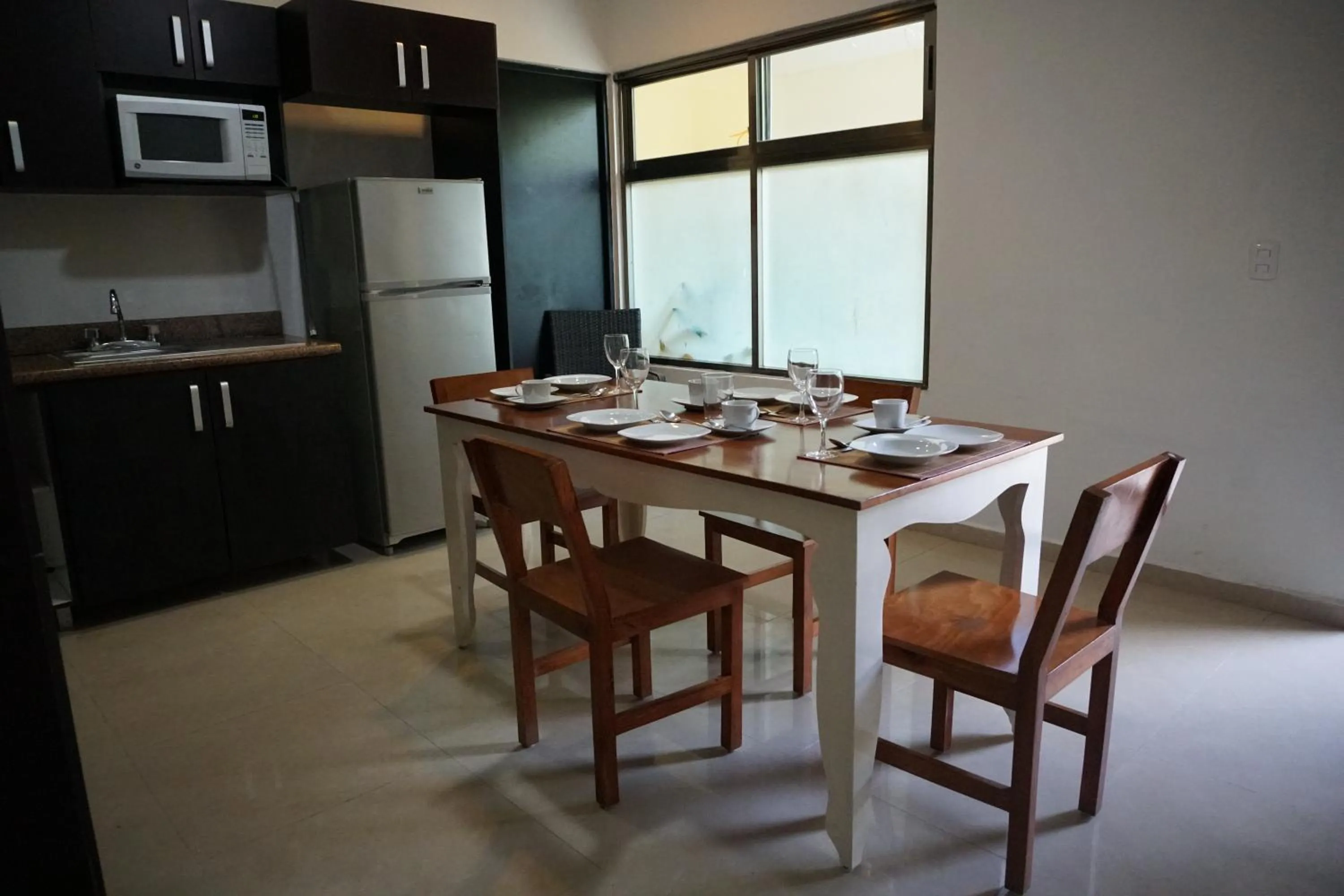 Kitchen or kitchenette in Villas Akalan
