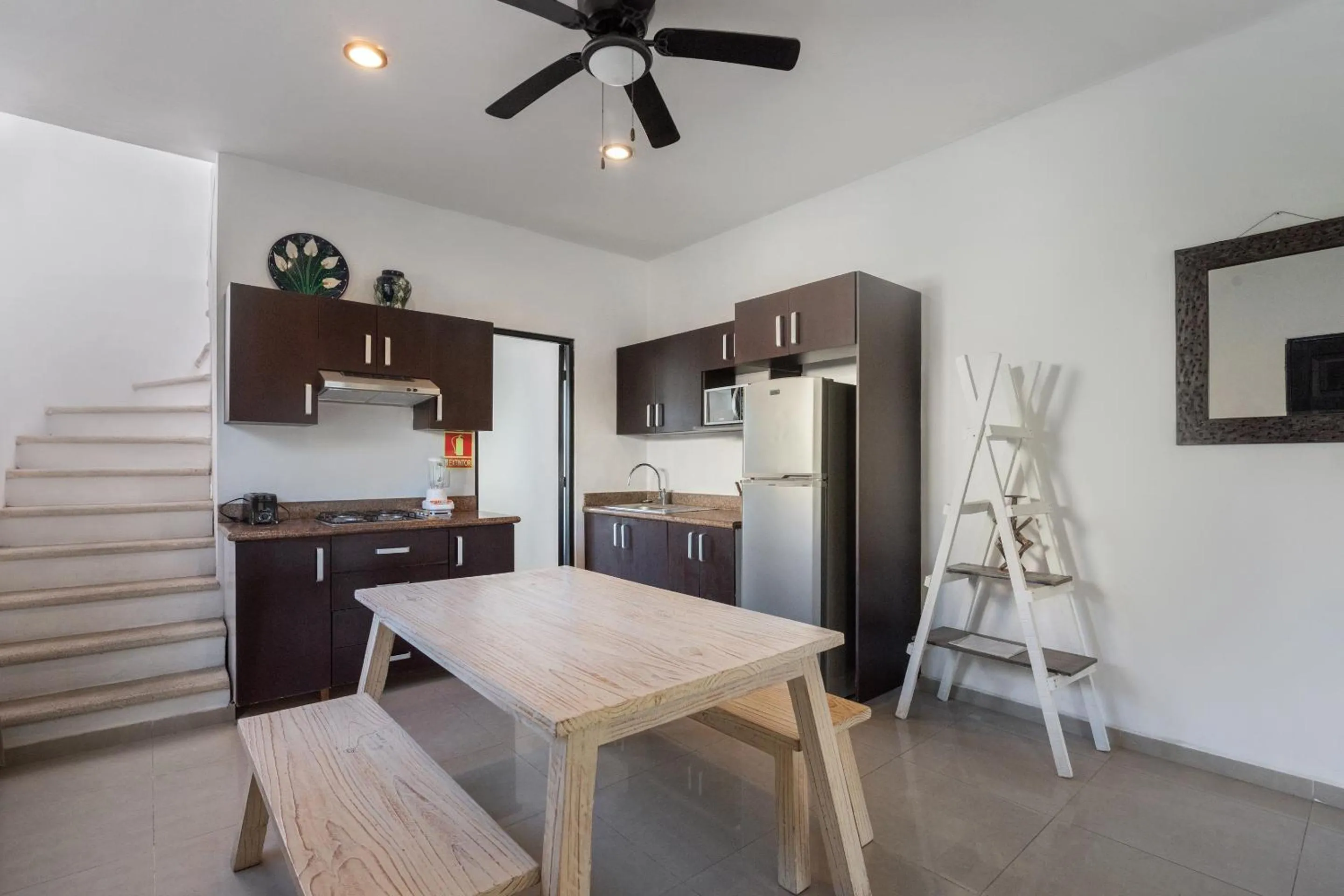 Kitchen or kitchenette in Villas Akalan