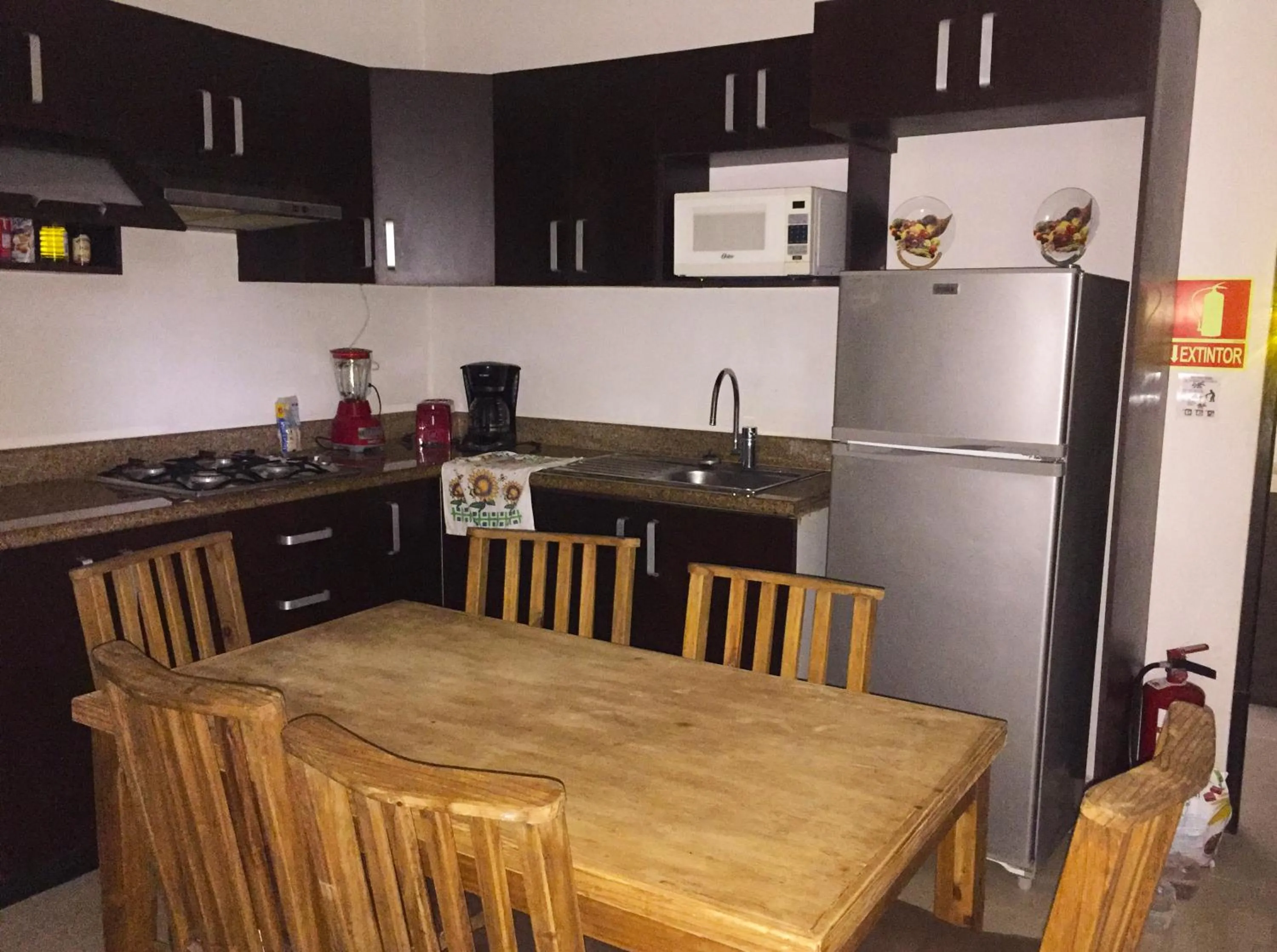 Kitchen or kitchenette in Villas Akalan