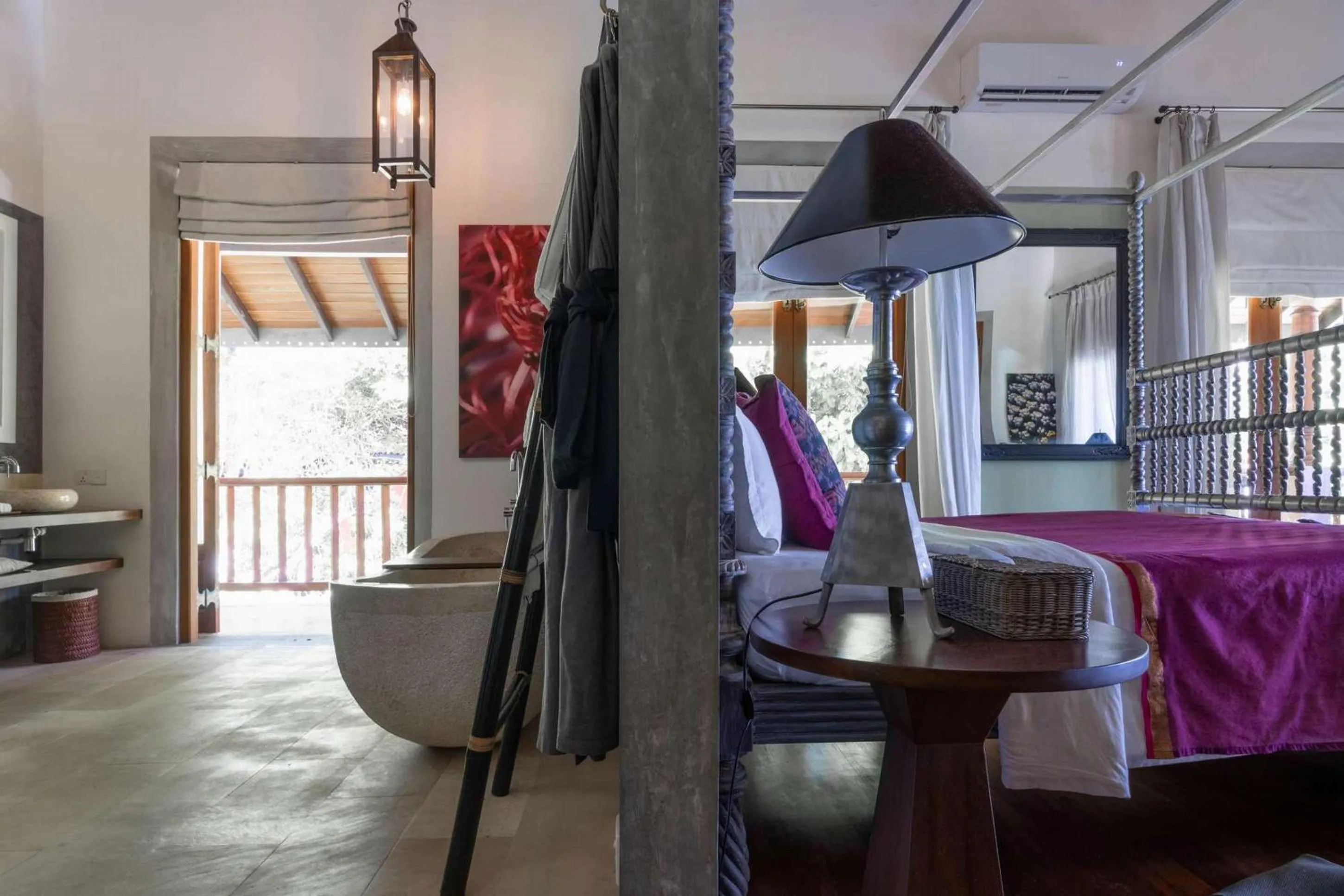 Bathroom, Bed in Eraeliya Villas & Gardens