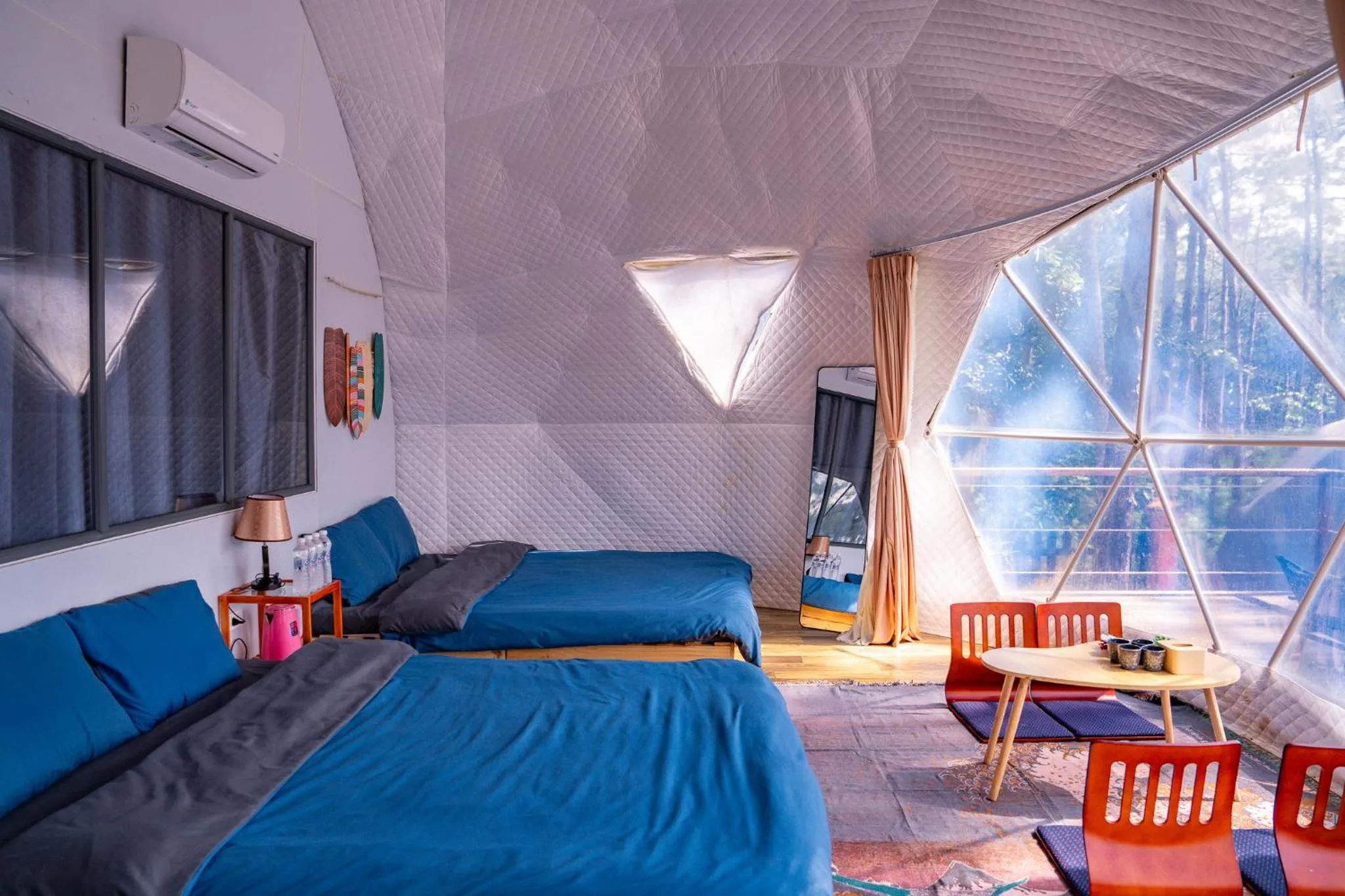 Bed in De Vivre Homestay Măng Đen