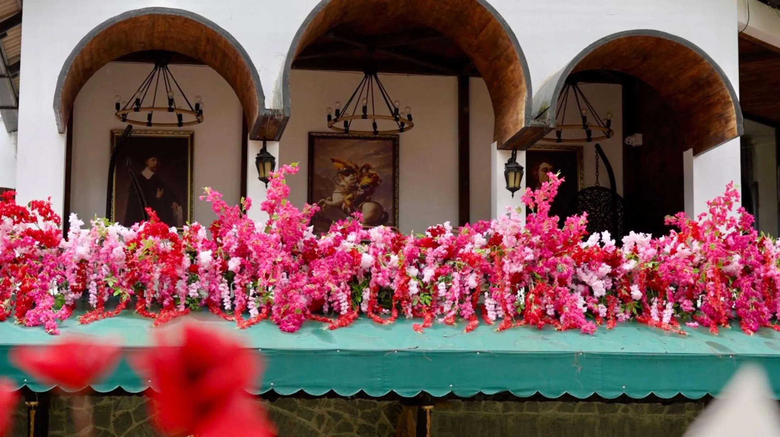 Decorative detail in De Vivre Homestay Măng Đen
