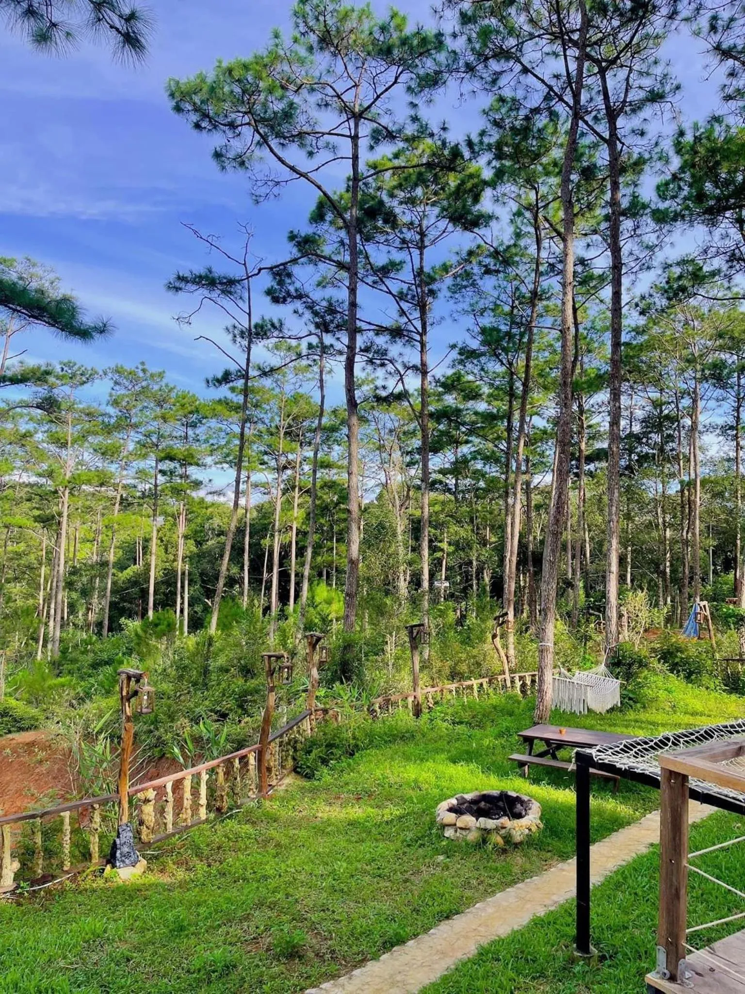 Garden in De Vivre Homestay Măng Đen