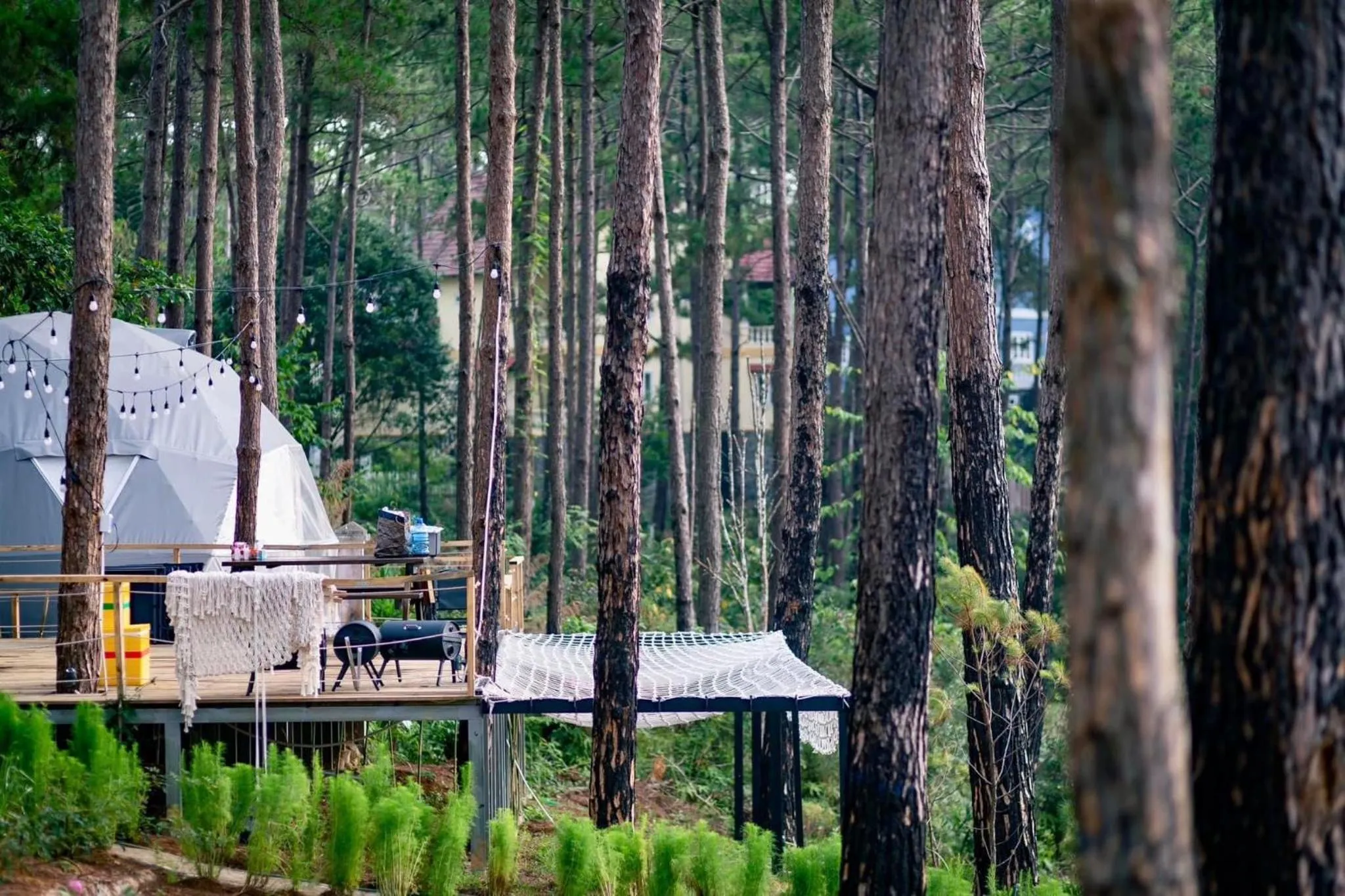 Balcony/Terrace in De Vivre Homestay Măng Đen