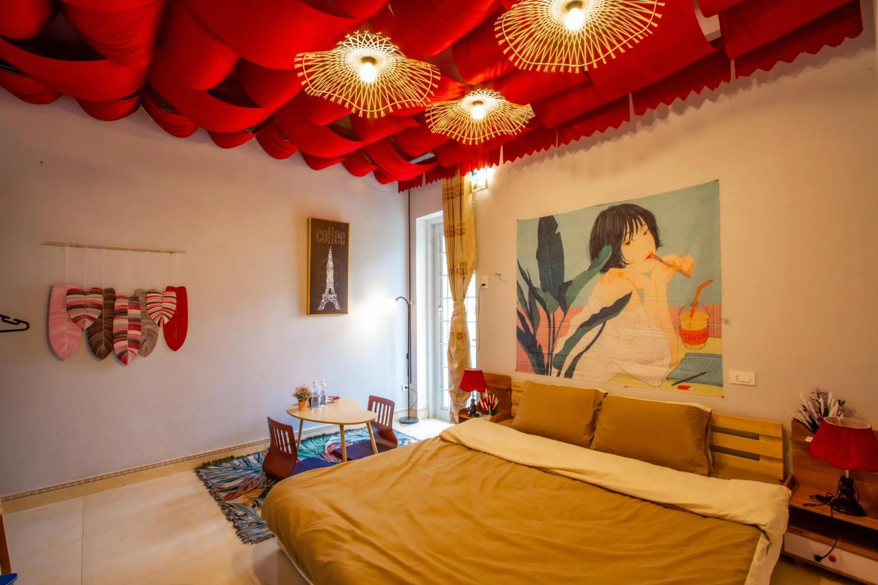 Photo of the whole room, Bed in De Vivre Homestay Măng Đen