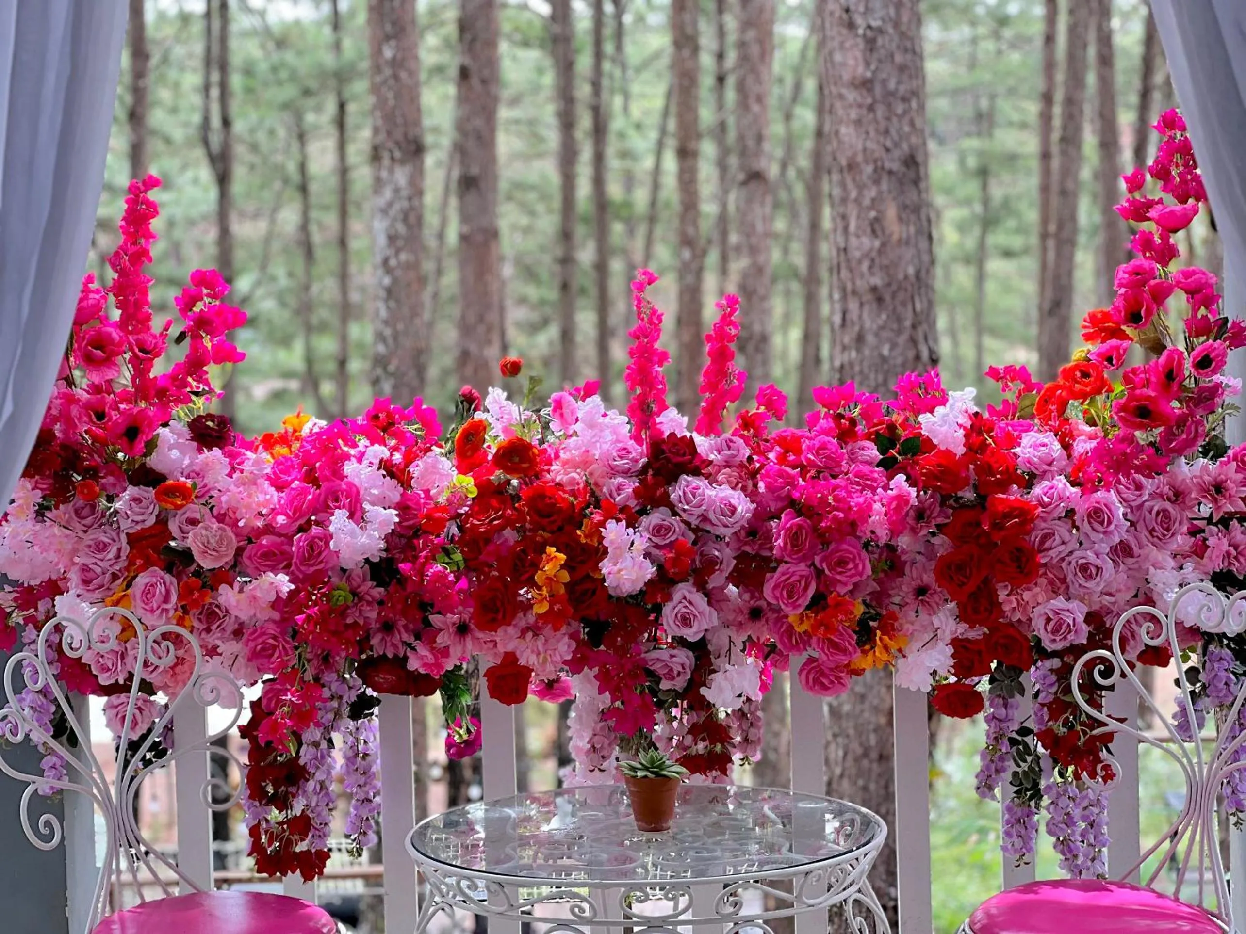 Garden view in De Vivre Homestay Măng Đen