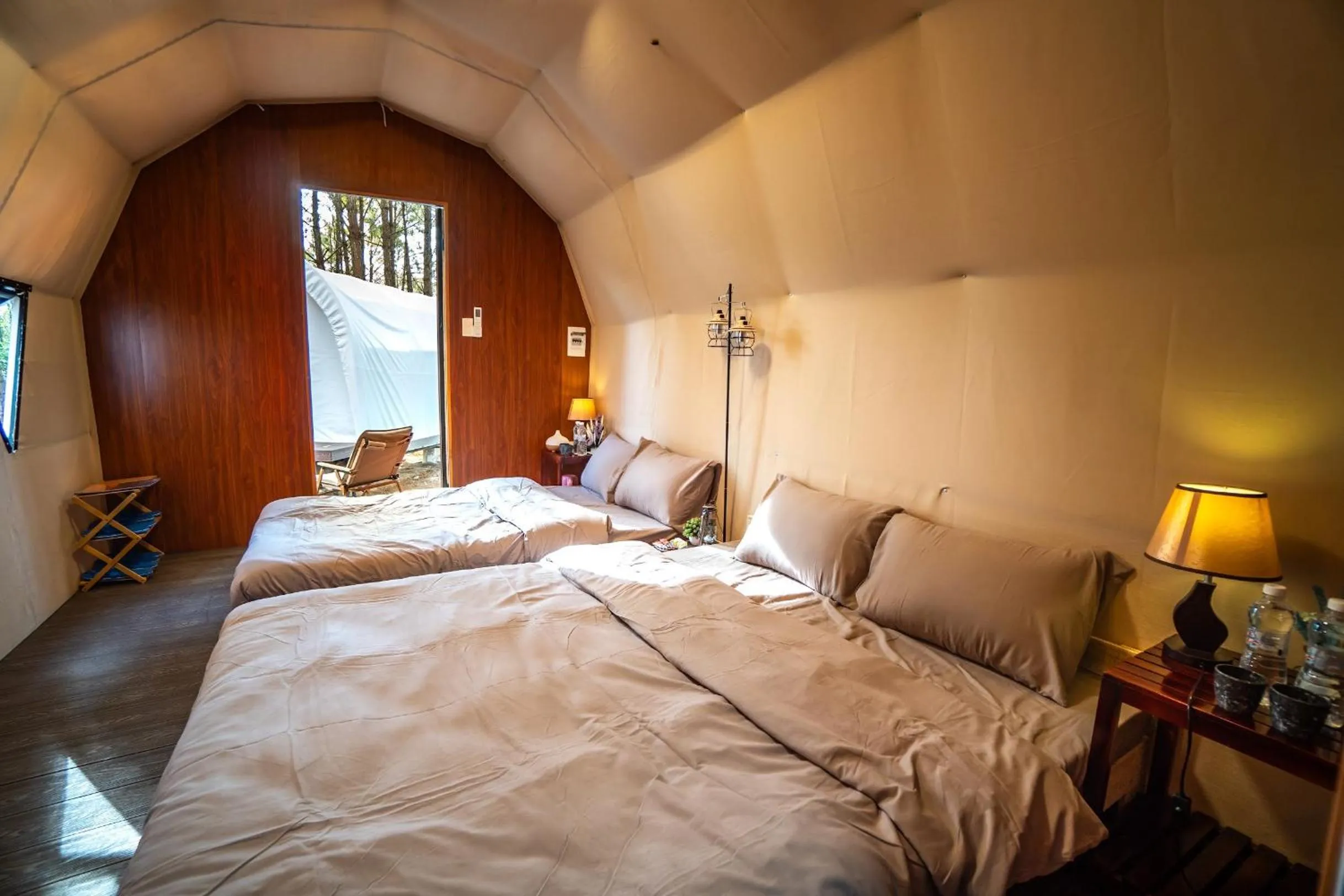 Bed in De Vivre Homestay Măng Đen