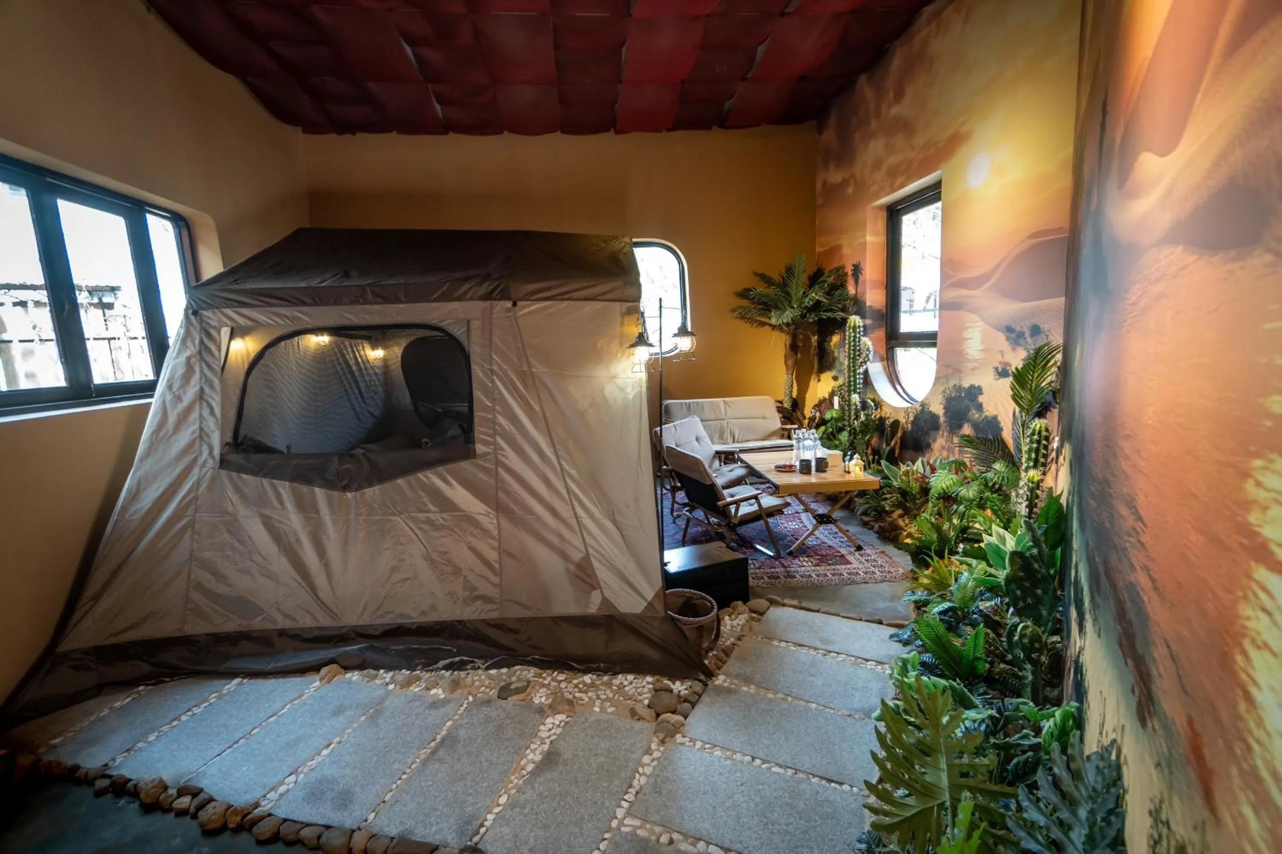 Bed in De Vivre Homestay Măng Đen