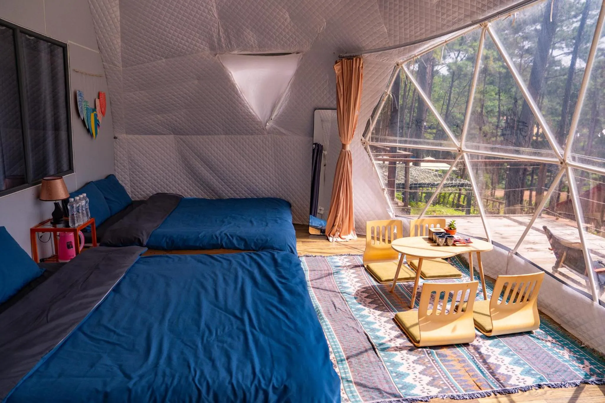 Bed in De Vivre Homestay Măng Đen