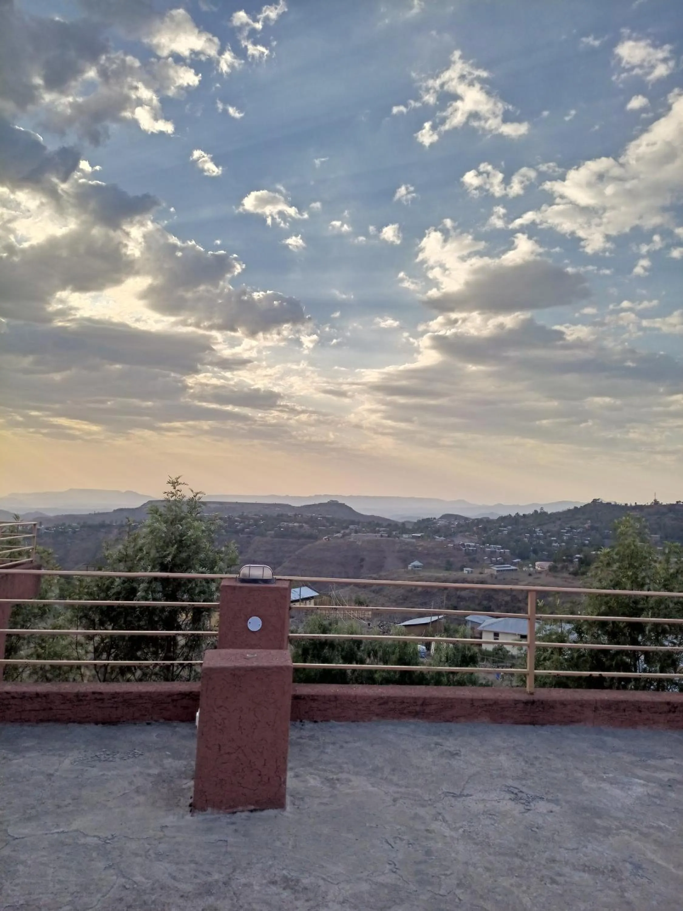 Natural landscape in Zan-Seyoum Hotel - Lalibela