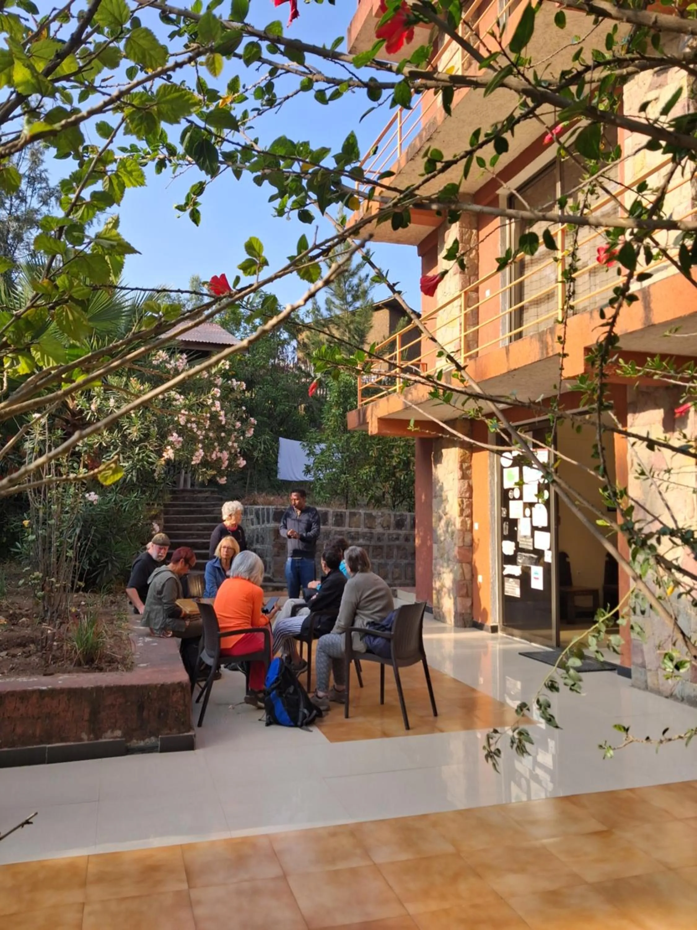 Patio in Zan-Seyoum Hotel - Lalibela