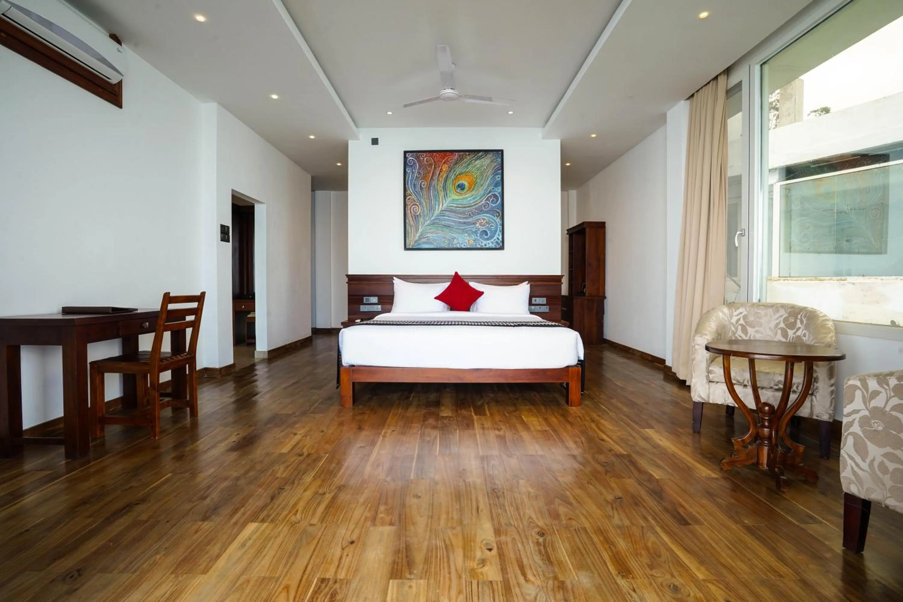 Bed in A'Lankaa Resorts & Spa