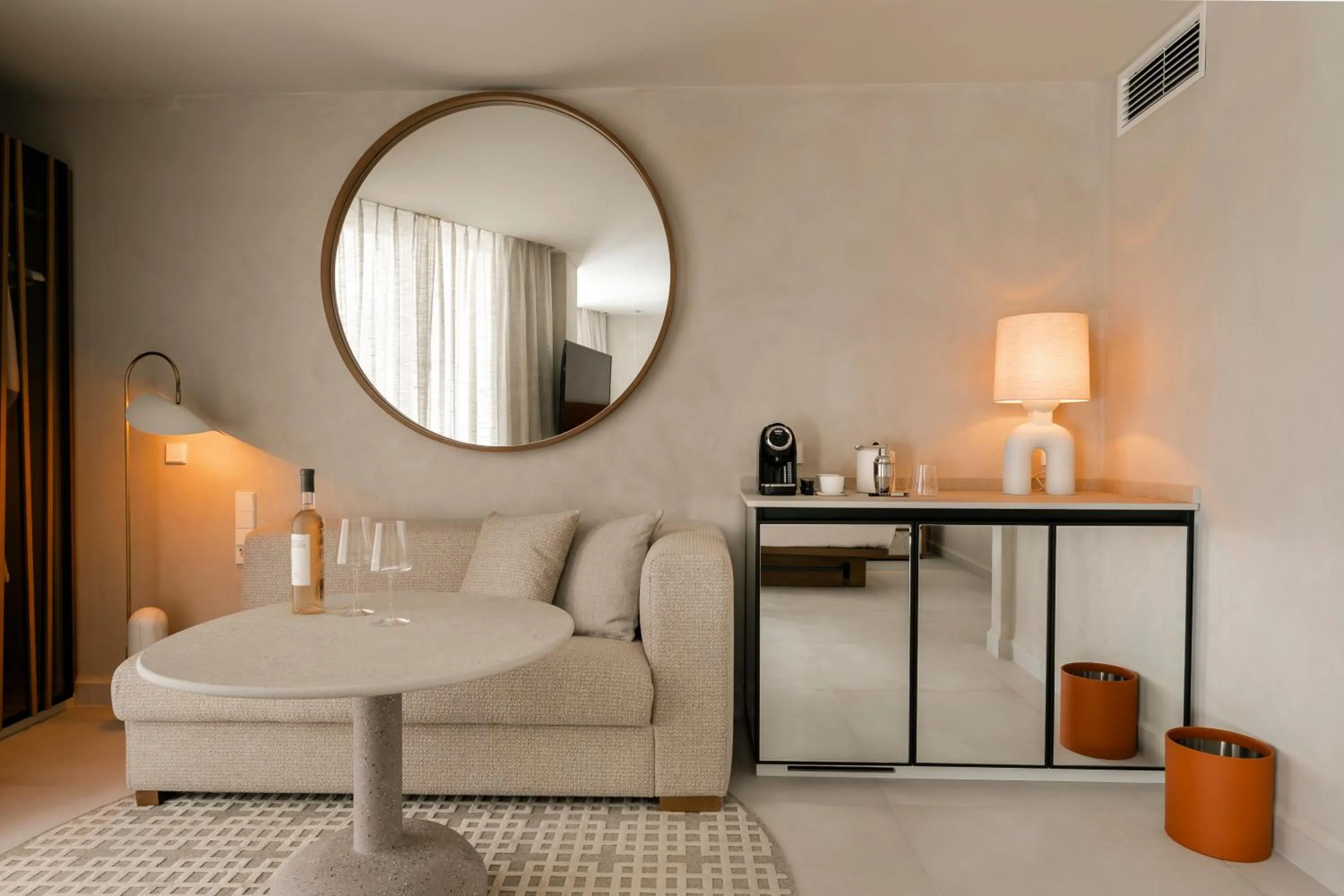 Living room in Mondrian Ibiza