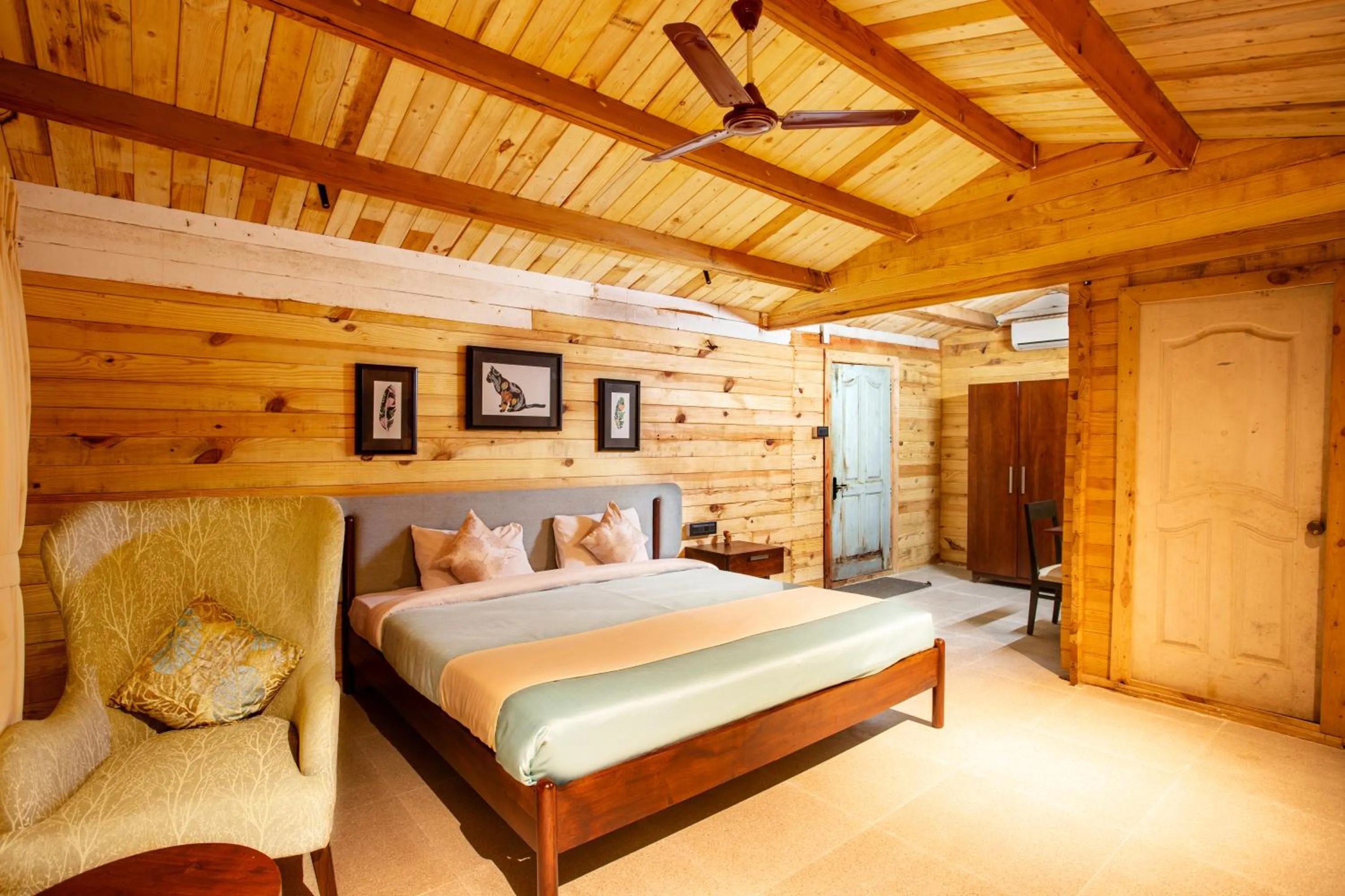 Living room, Bed in Stone Water Eco Resort