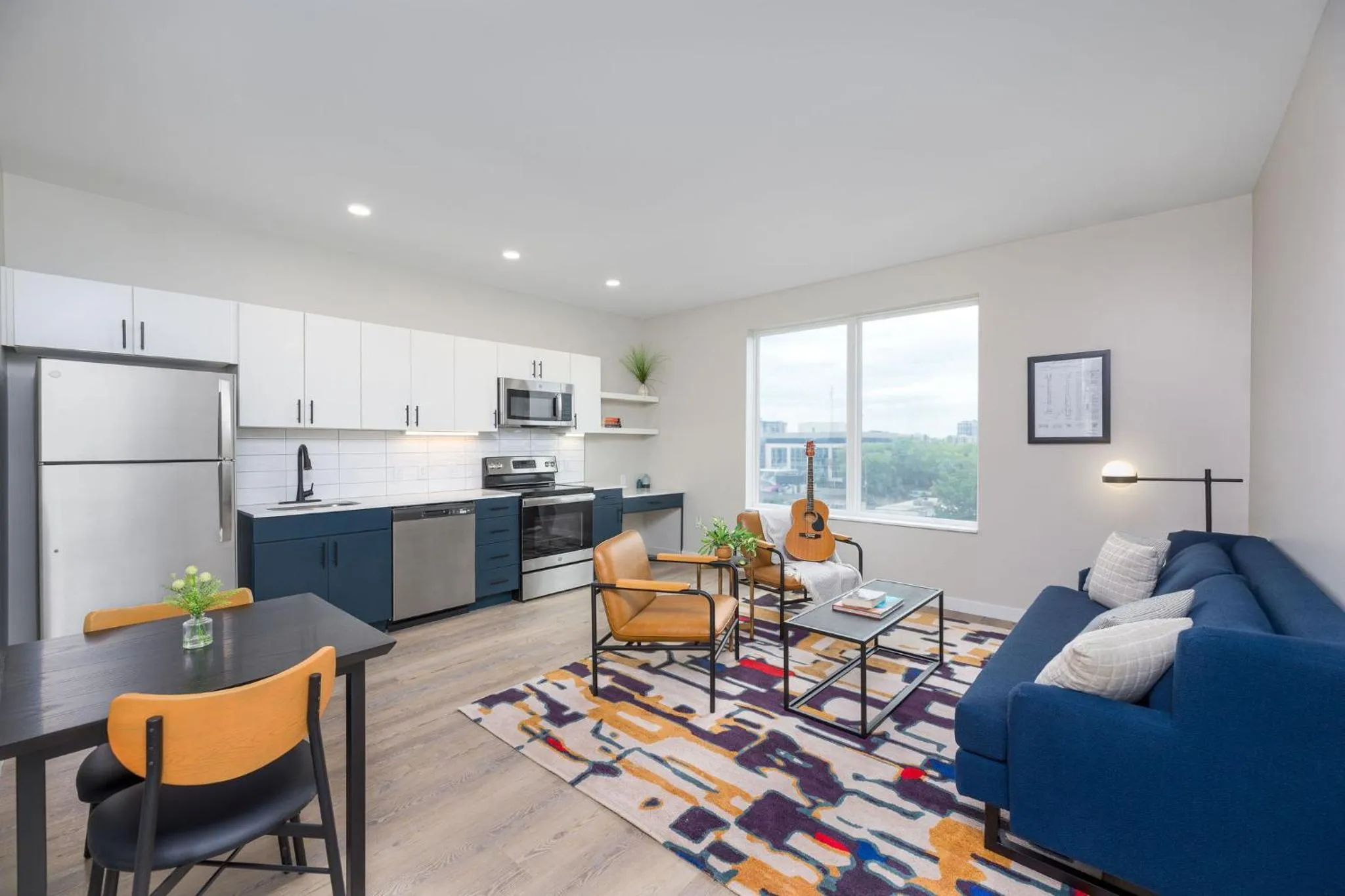 Living room in Motif Nashville's Hotel on Music Row