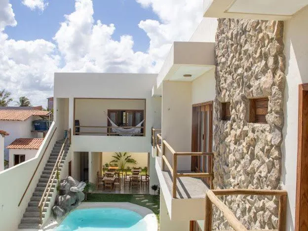 Balcony/Terrace in Pousada Veleiro Kite Preá