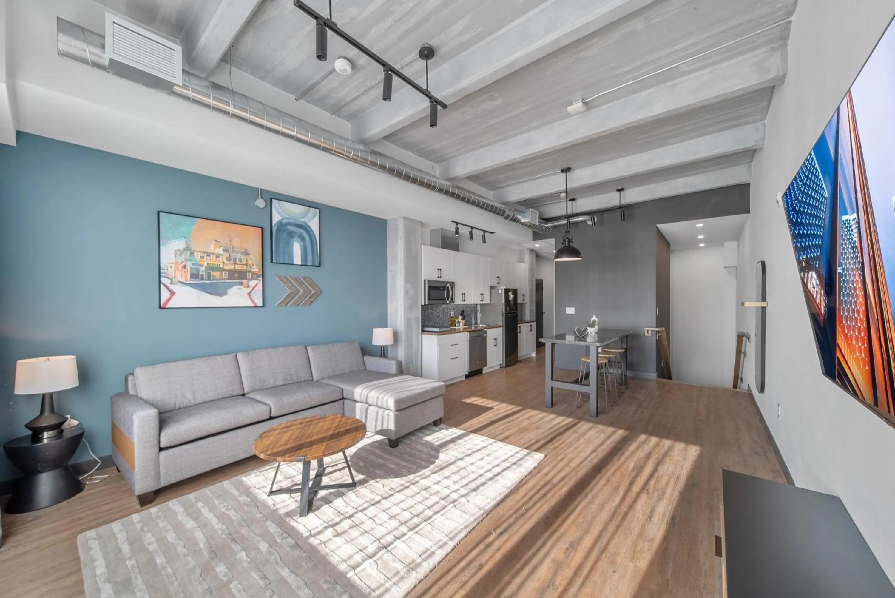 Living room in Cannery Lofts Niagara