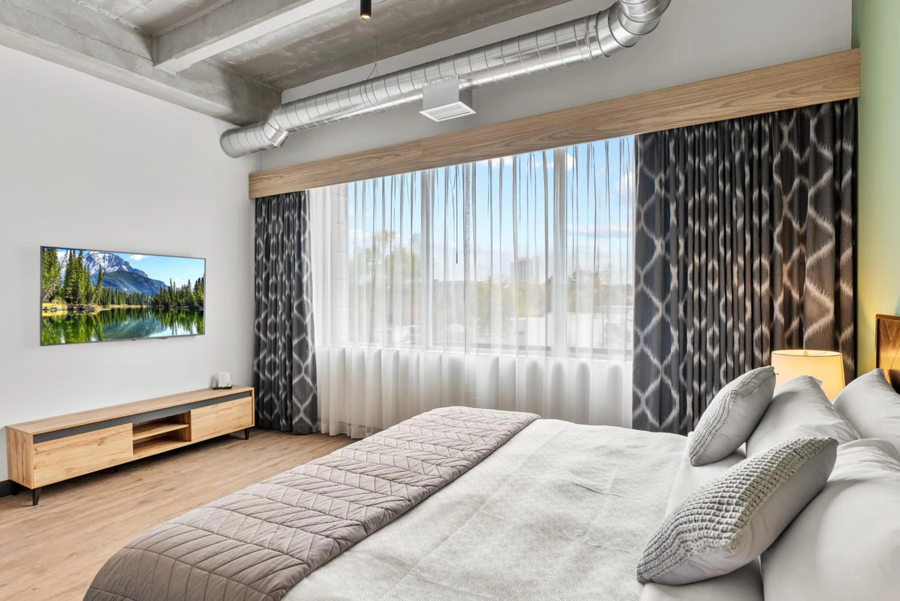 Bed in Cannery Lofts Niagara