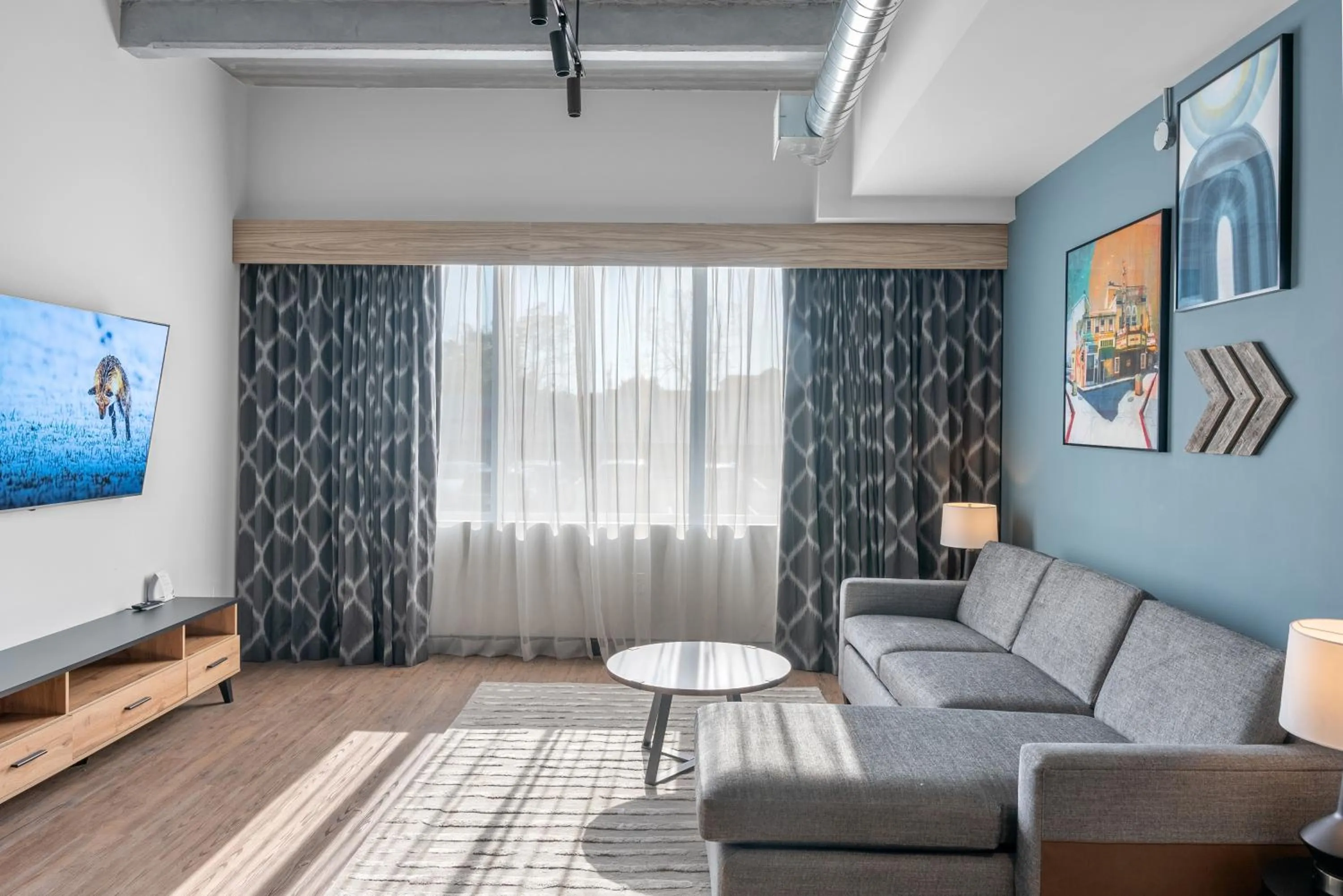 Living room in Cannery Lofts Niagara