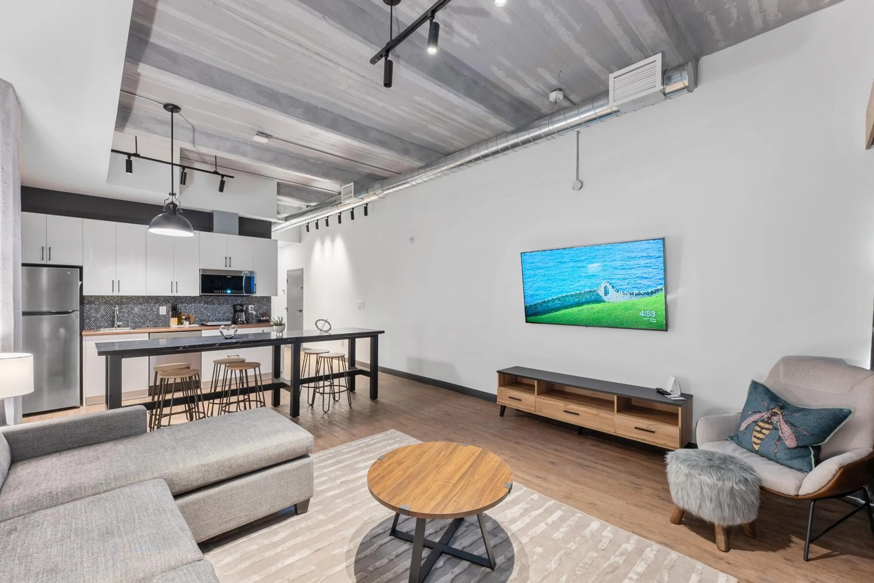 Living room in Cannery Lofts Niagara