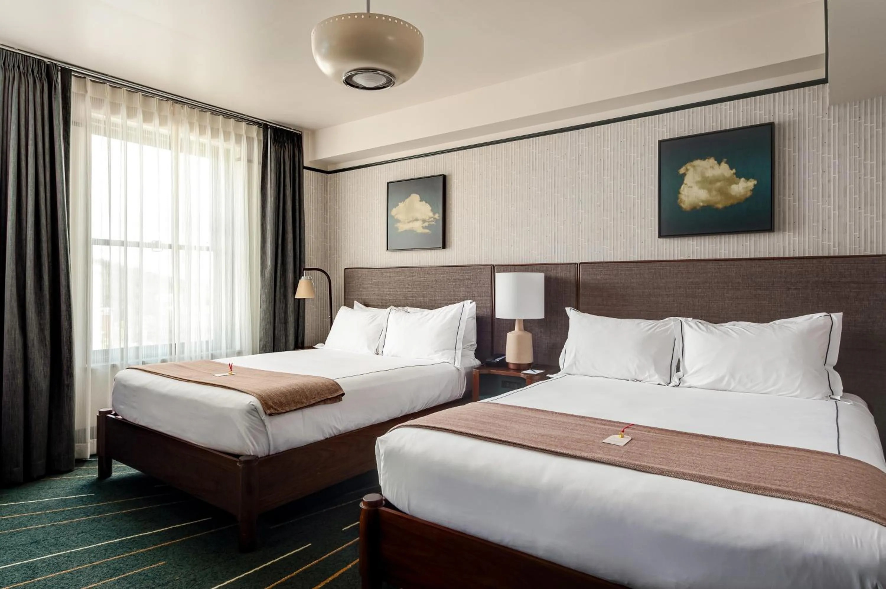 Bed in The Flat Iron Hotel