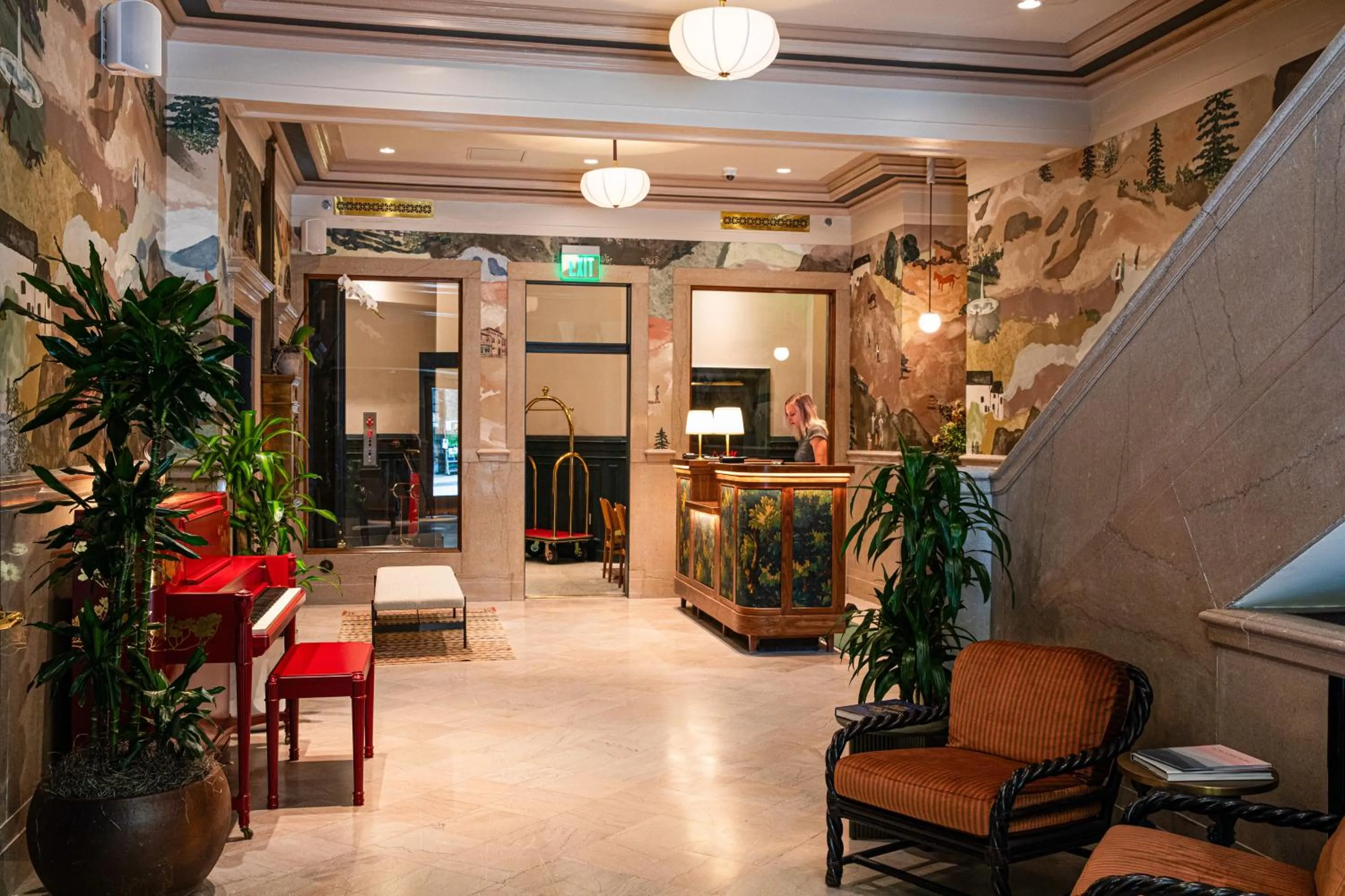 Lobby or reception in The Flat Iron Hotel