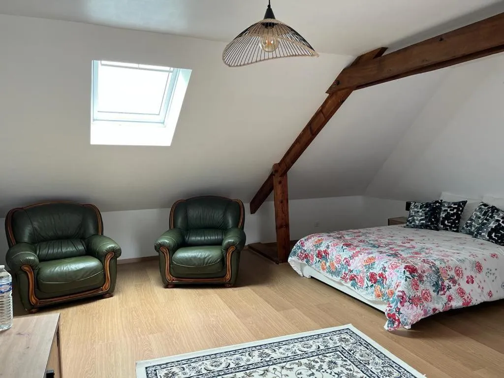 Bed in La Maison des Amis en Normandie