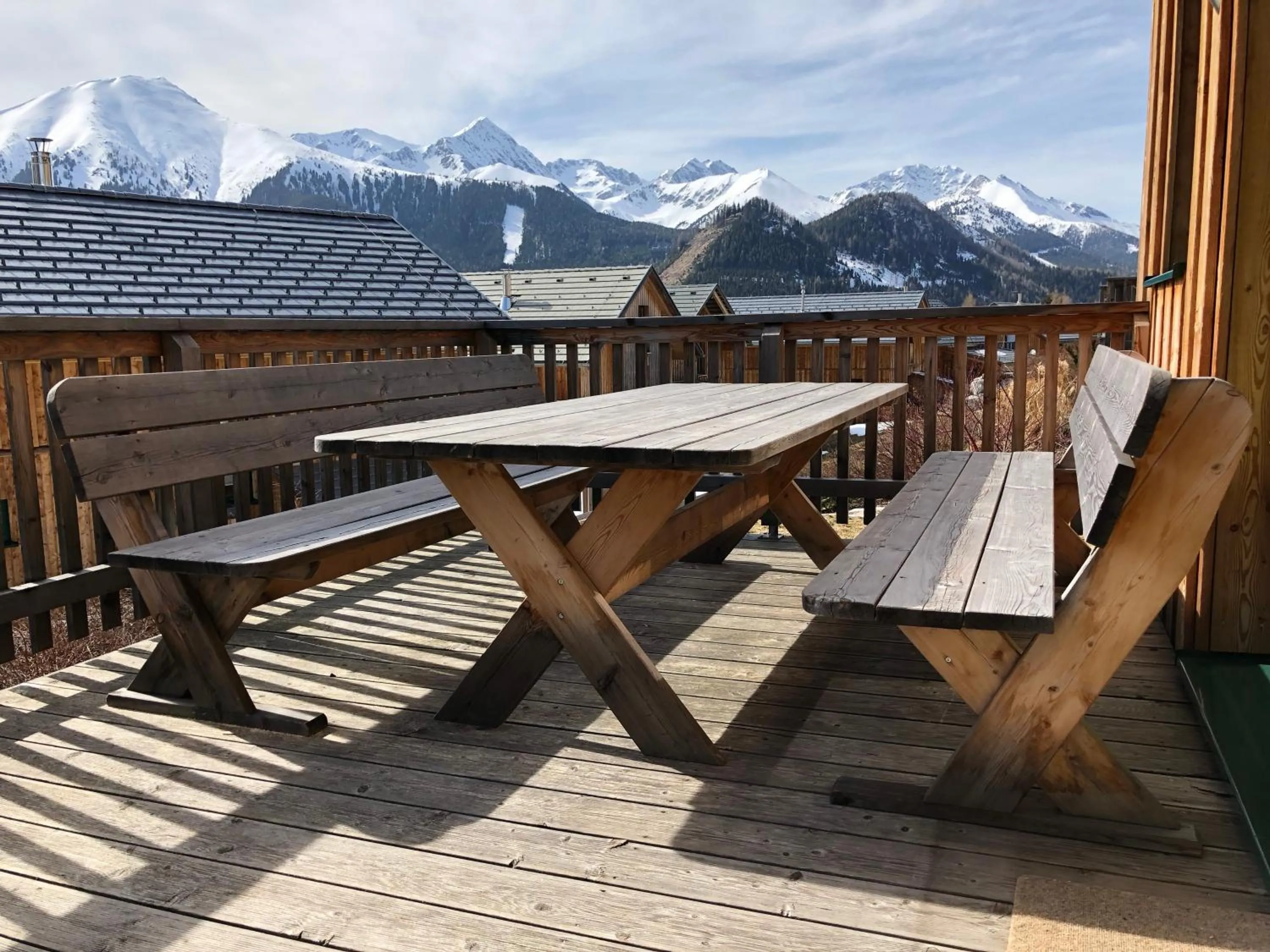 Balcony/Terrace in Chalet Triebenstein