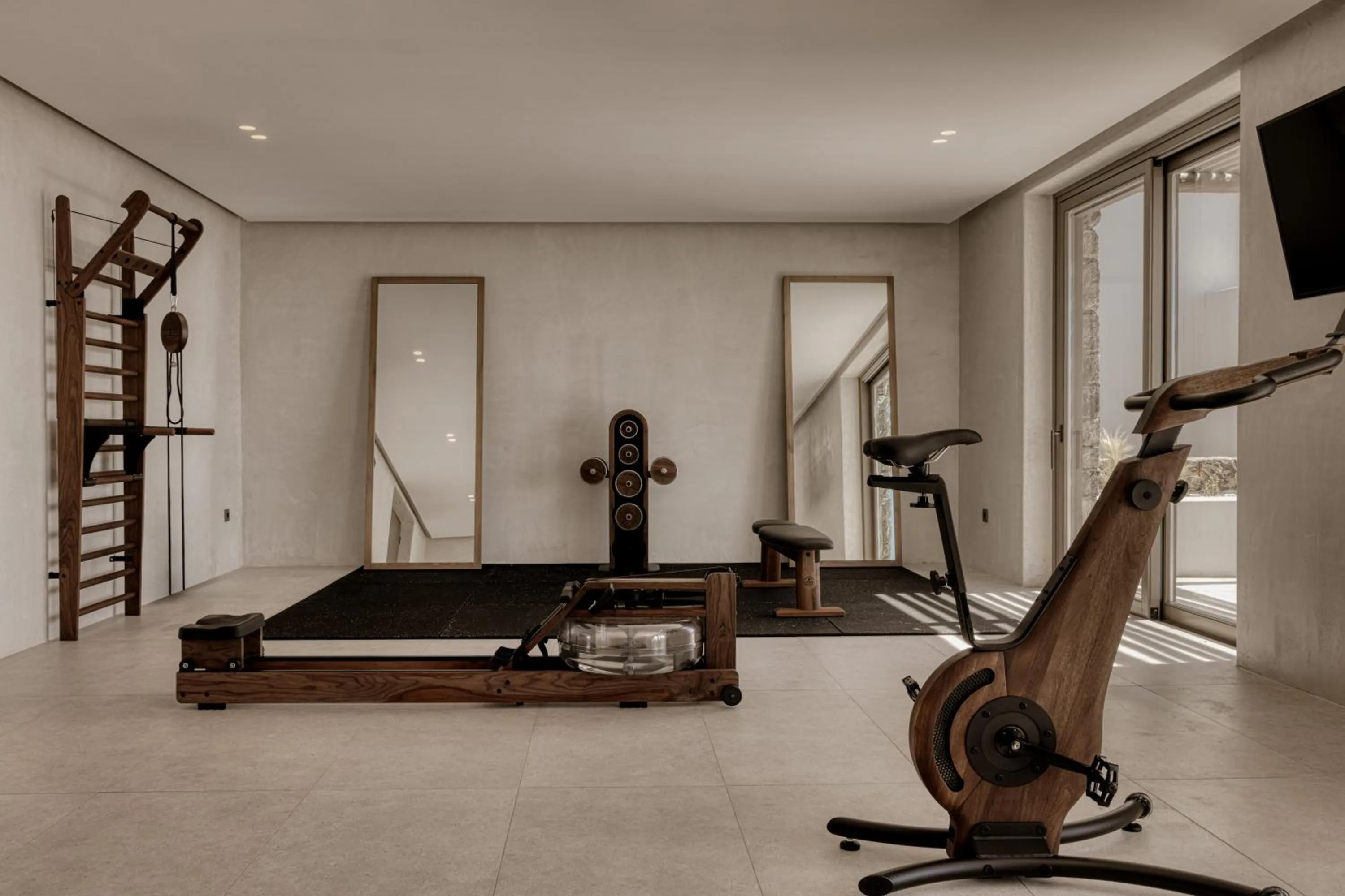Fitness centre/facilities in Enigma Mykonos Hideaway Suites