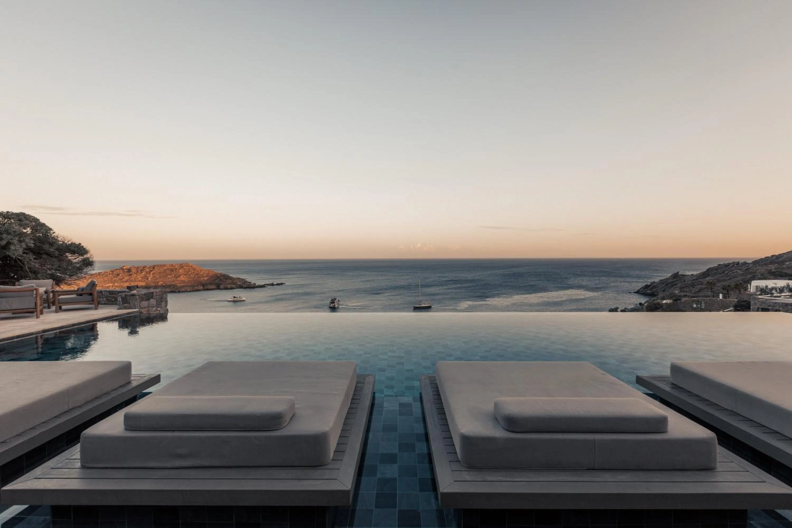 Pool view in Enigma Mykonos Hideaway Suites
