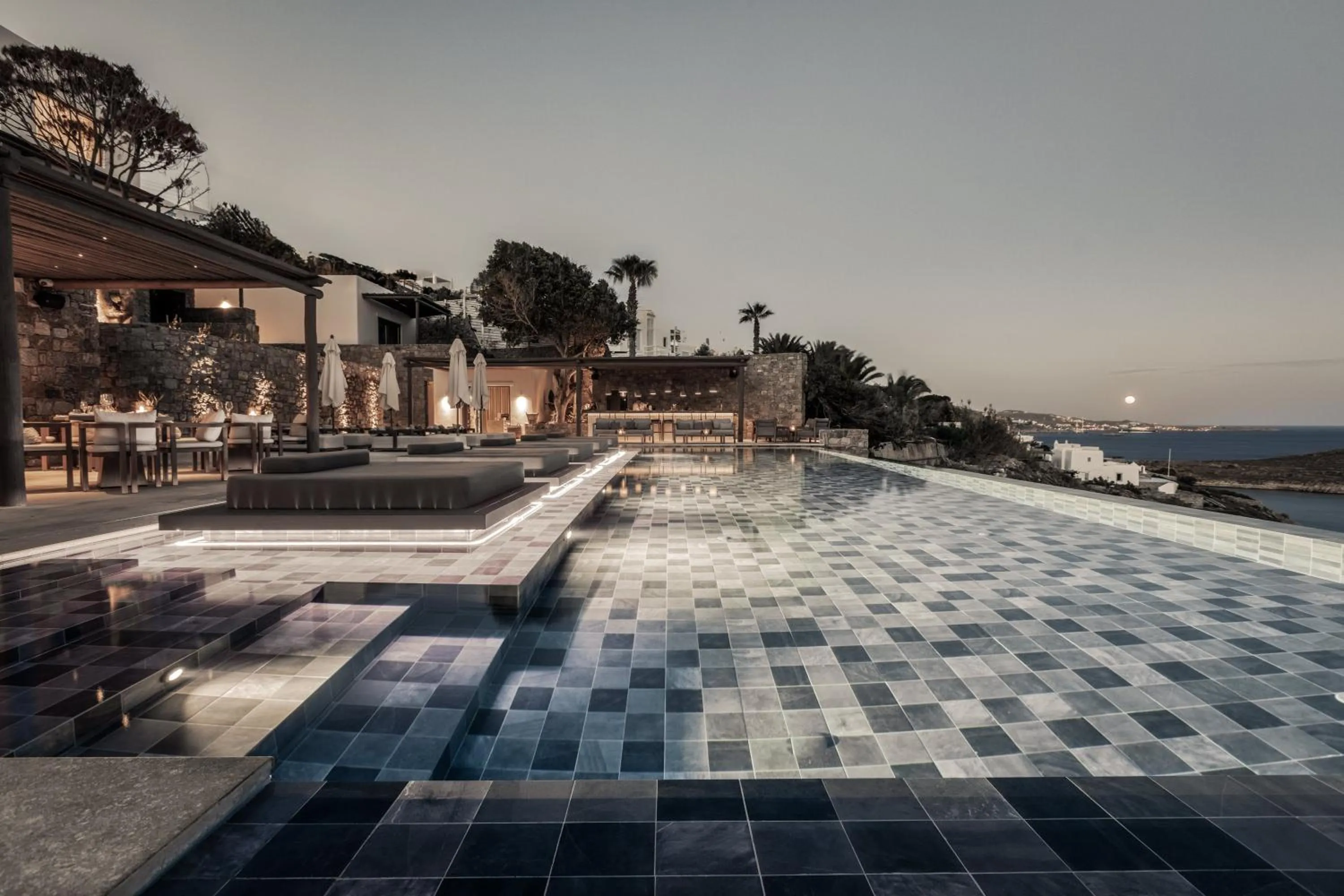 Pool view in Enigma Mykonos Hideaway Suites