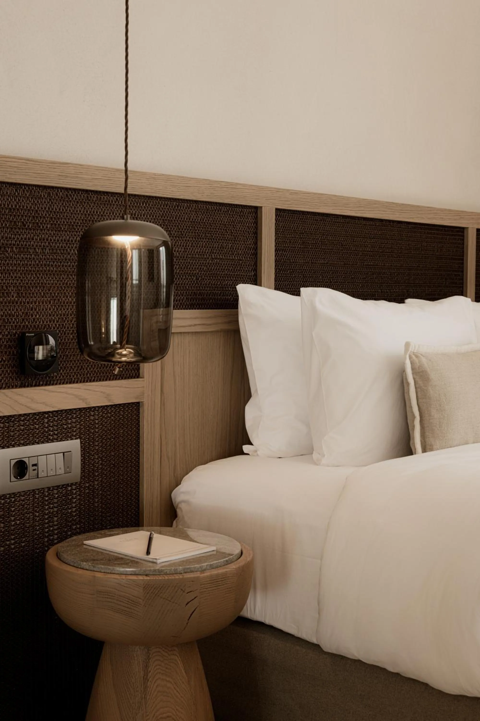 Bed in Enigma Mykonos Hideaway Suites