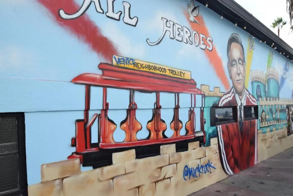 Street view in Villa by the Ocean in Venice Beach