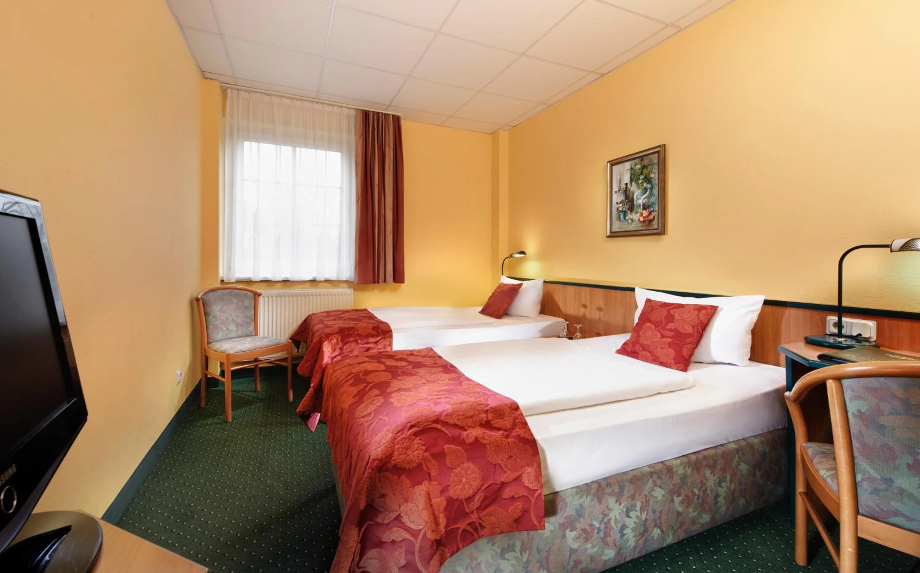 Bed in Hotel Landhaus Dierkow