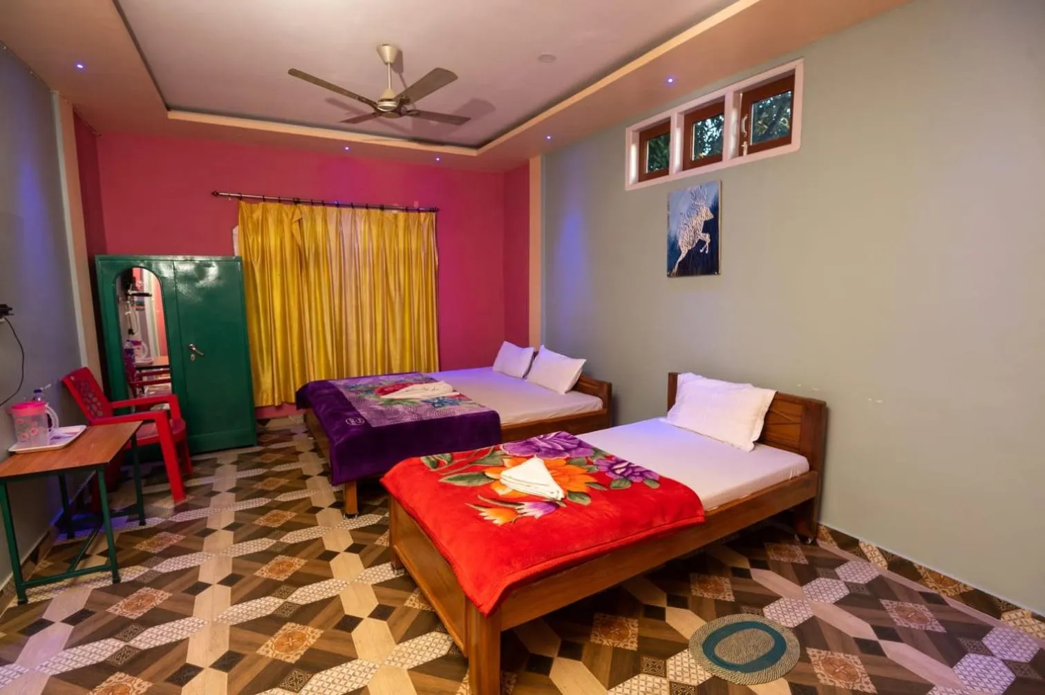 Bed in JUNGLE STAR MANSION