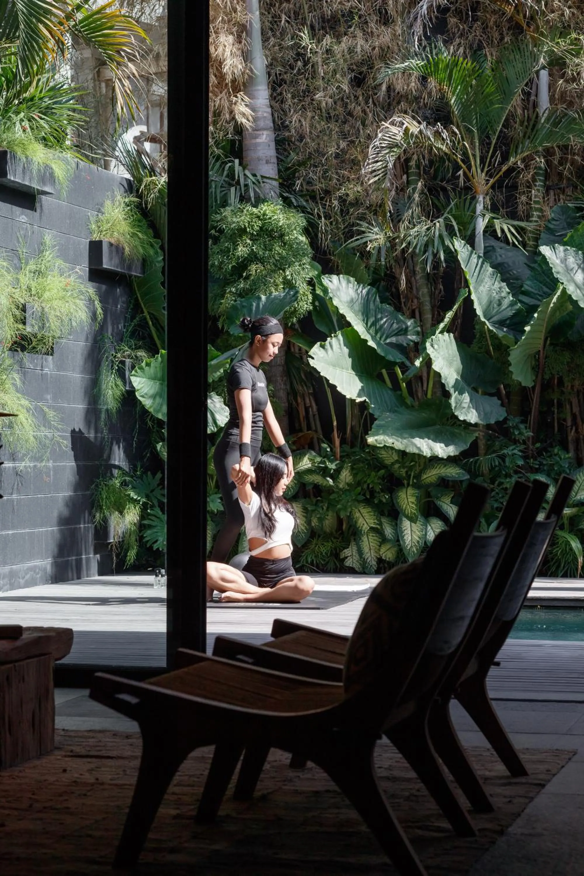 People in Black Villas Canggu Beach by OXO