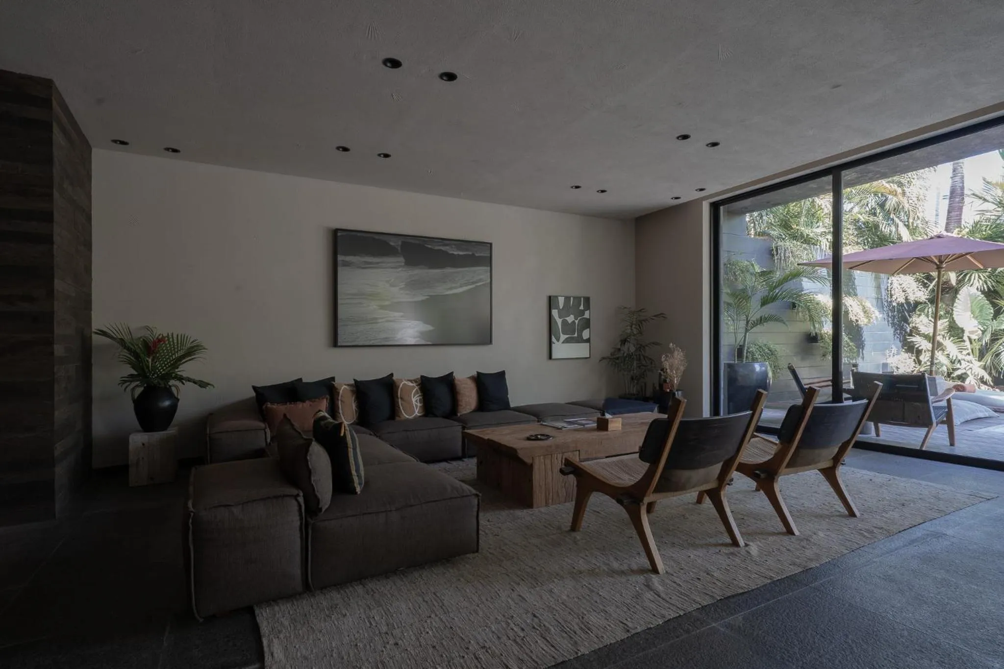 Living room in Black Villas Canggu Beach by OXO