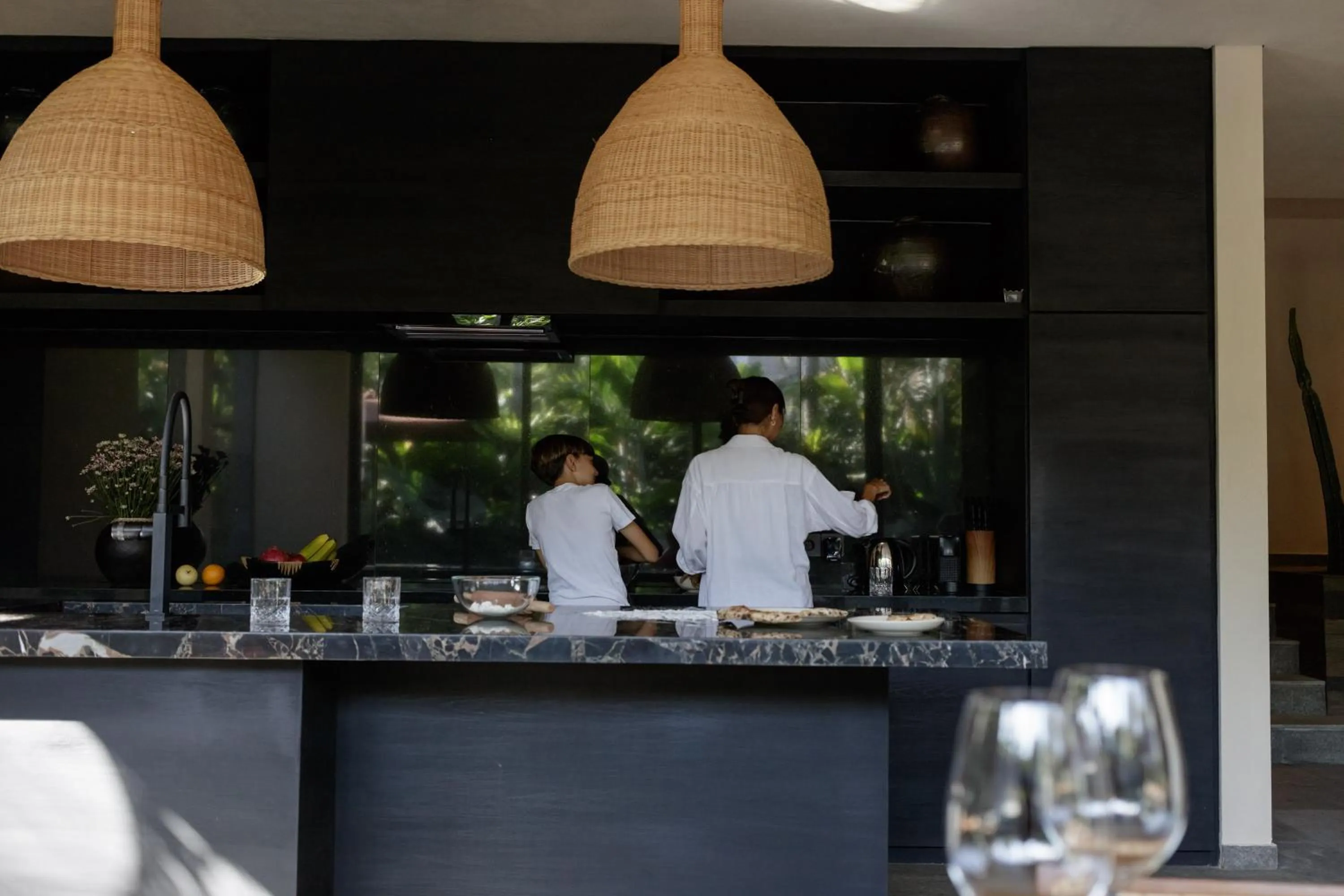 People in Black Villas Canggu Beach by OXO