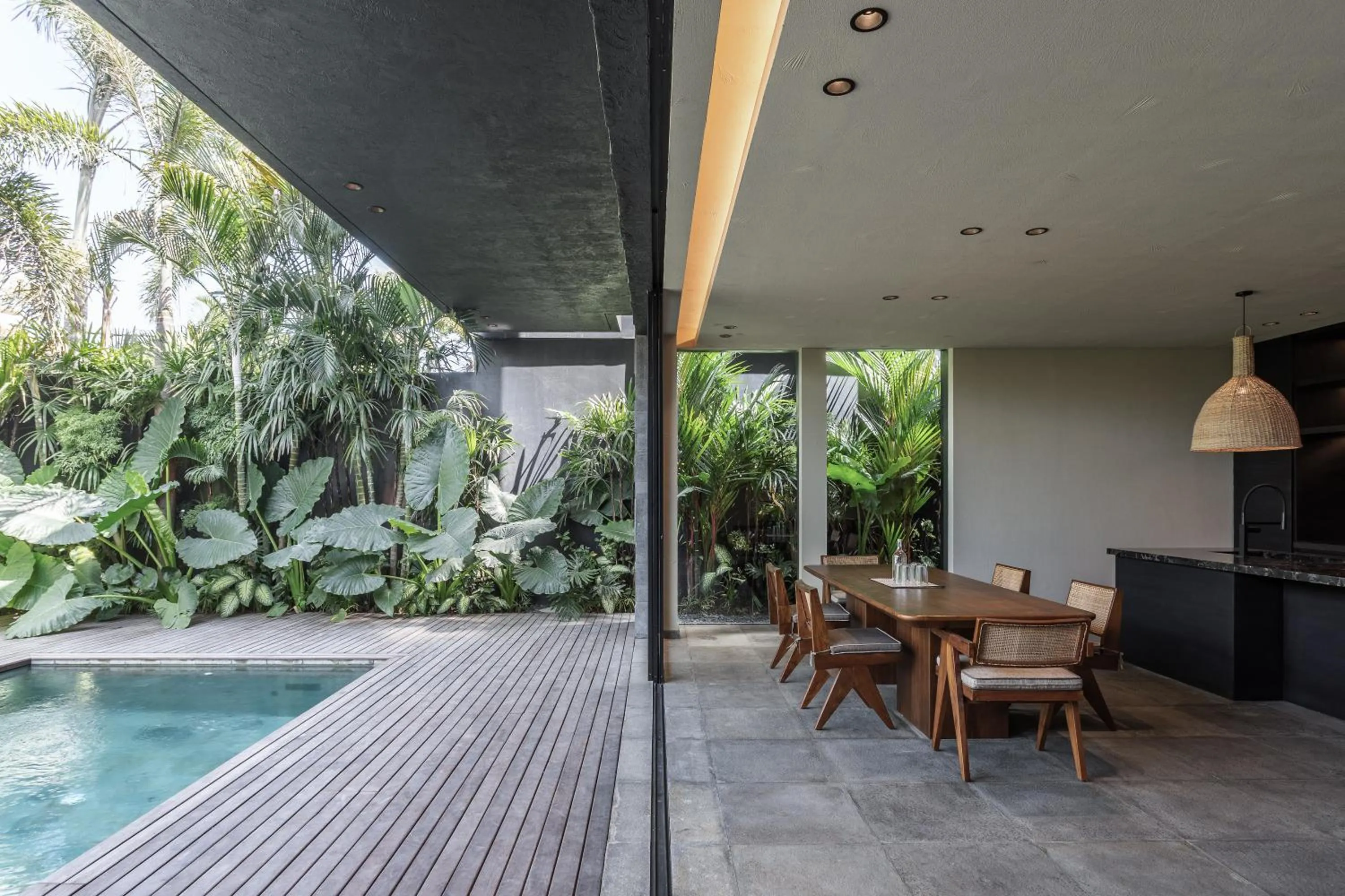 Patio in Black Villas Canggu Beach by OXO