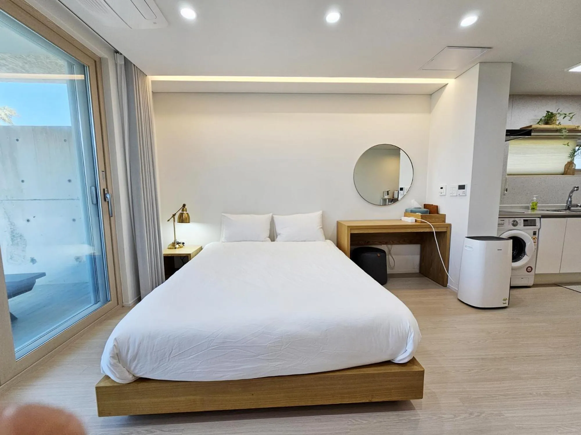 Bed in Jeju Badayeon Villa