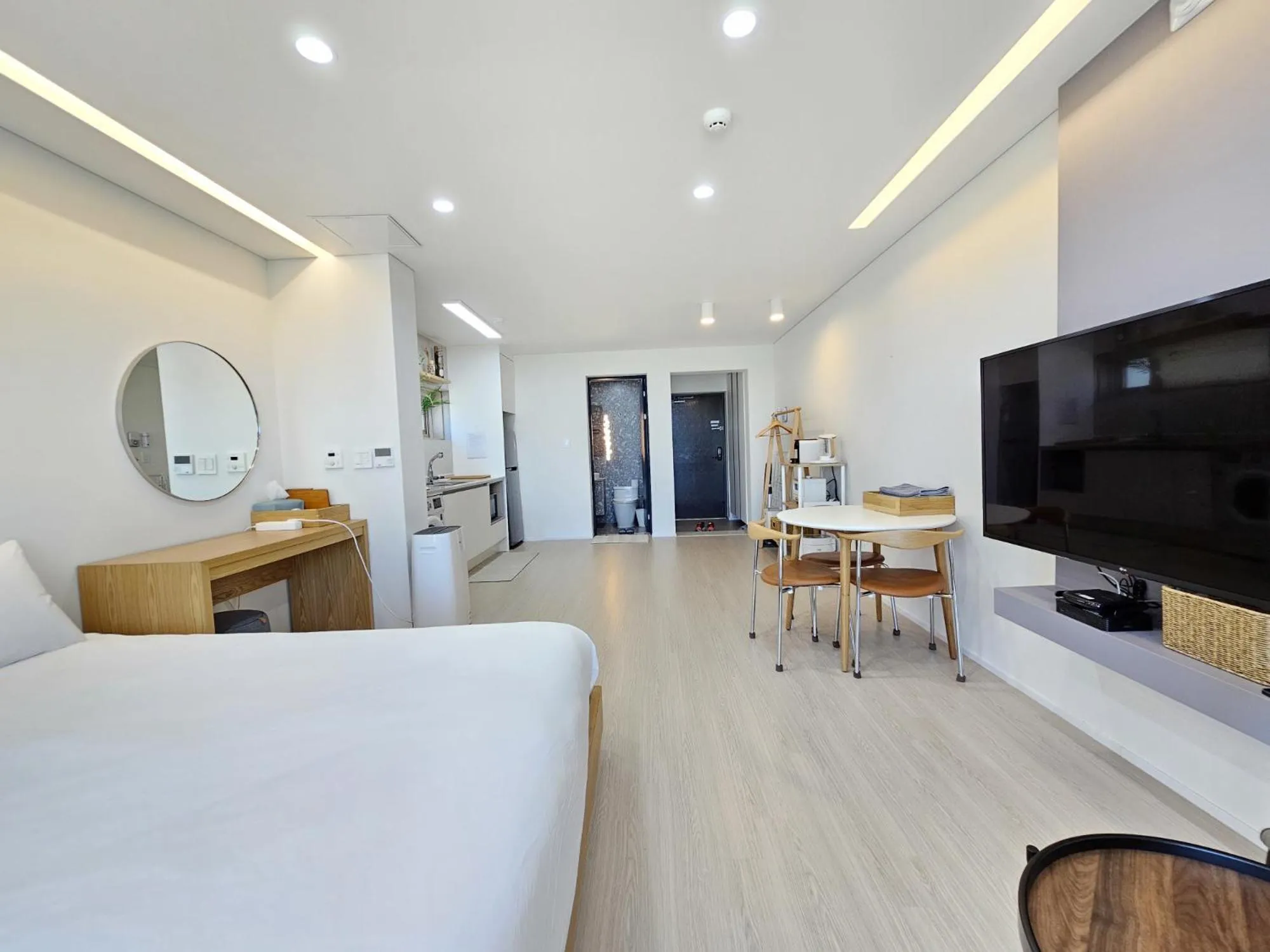 Bed in Jeju Badayeon Villa