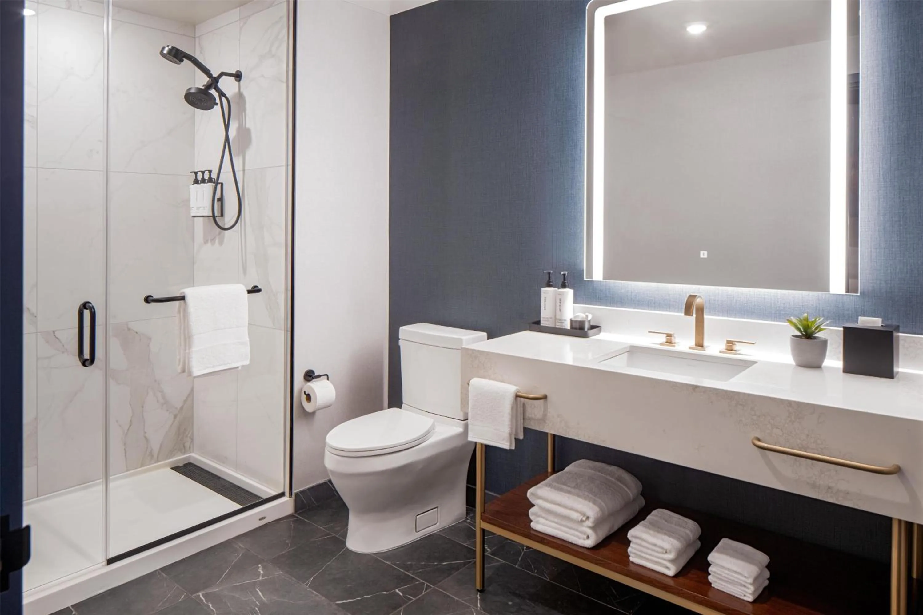 Bathroom in Tempo By Hilton Nashville Downtown