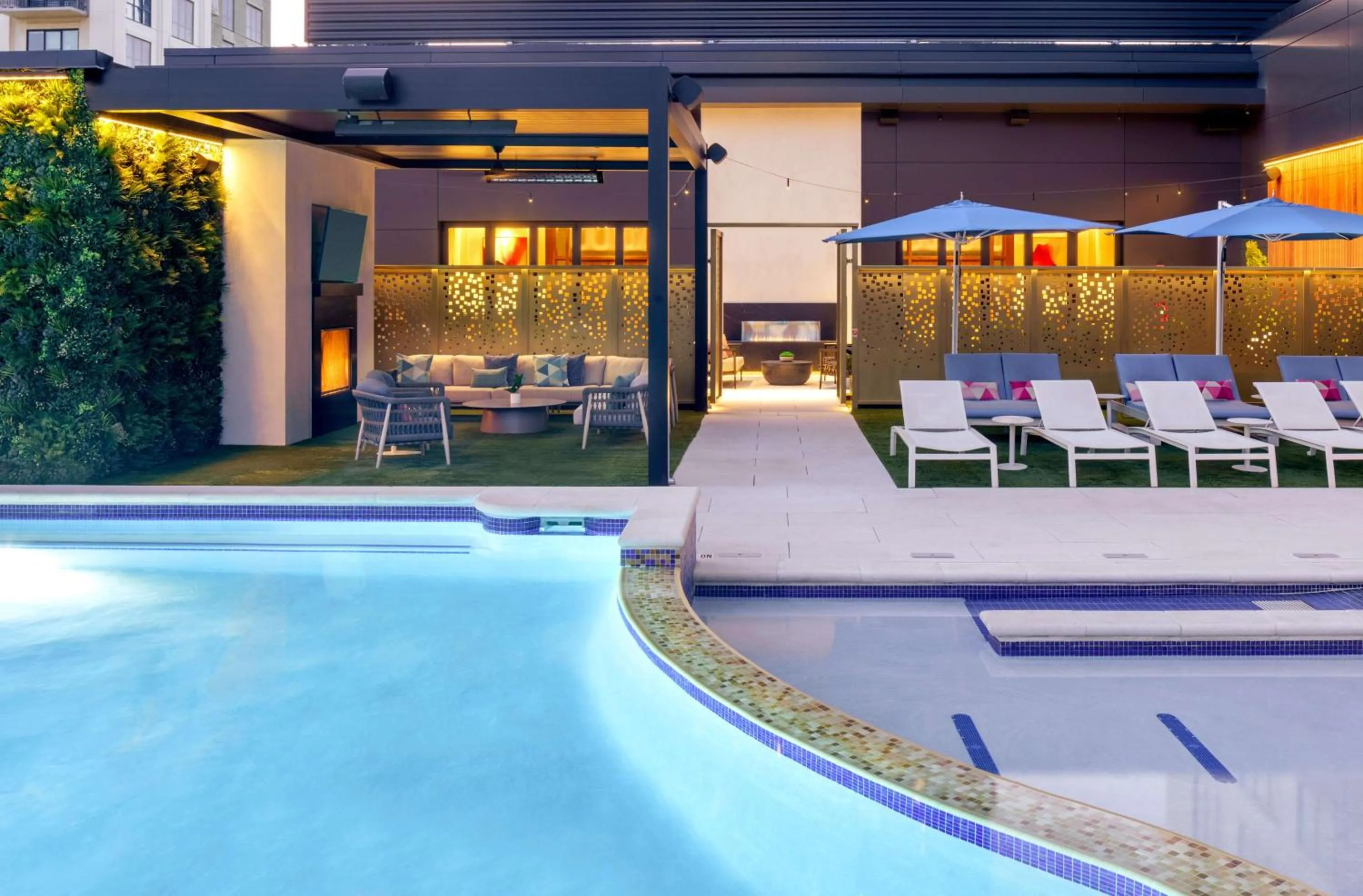 Pool view in Tempo By Hilton Nashville Downtown