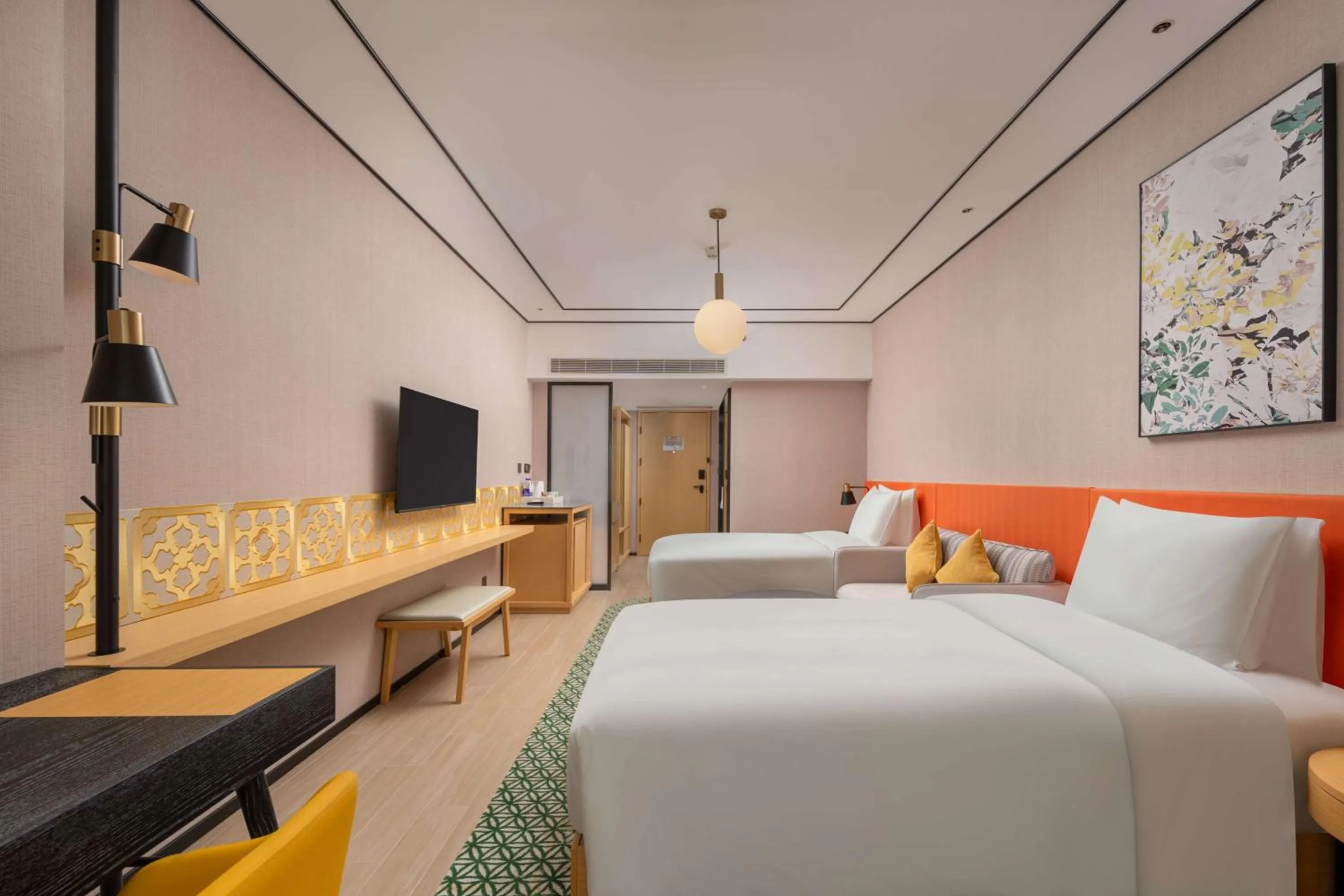 Bed in Hilton Garden Inn Guangzhou Airport Aerotropolis - Free shuttle to Airport