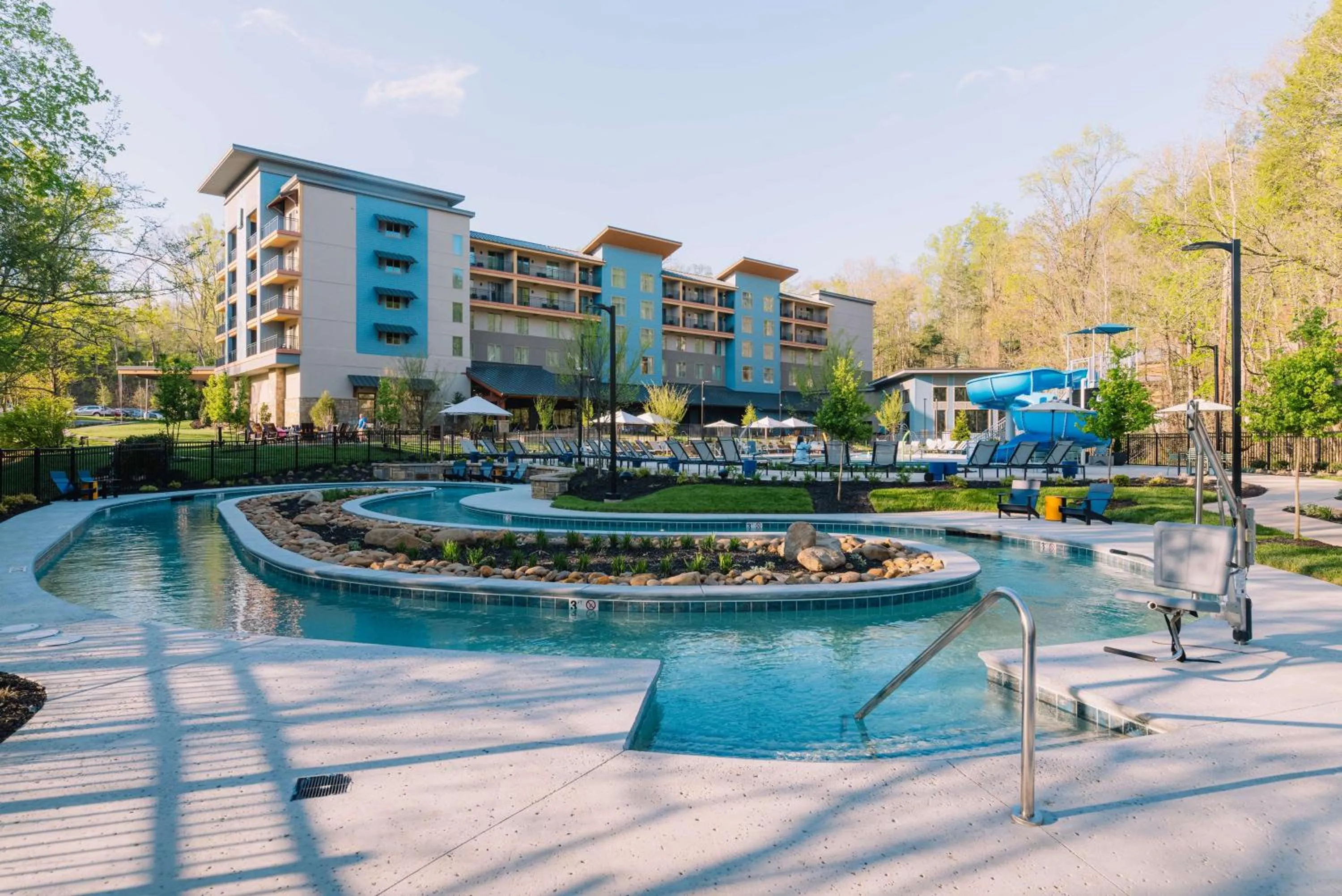 Pool view in Embassy Suites By Hilton Gatlinburg Resort