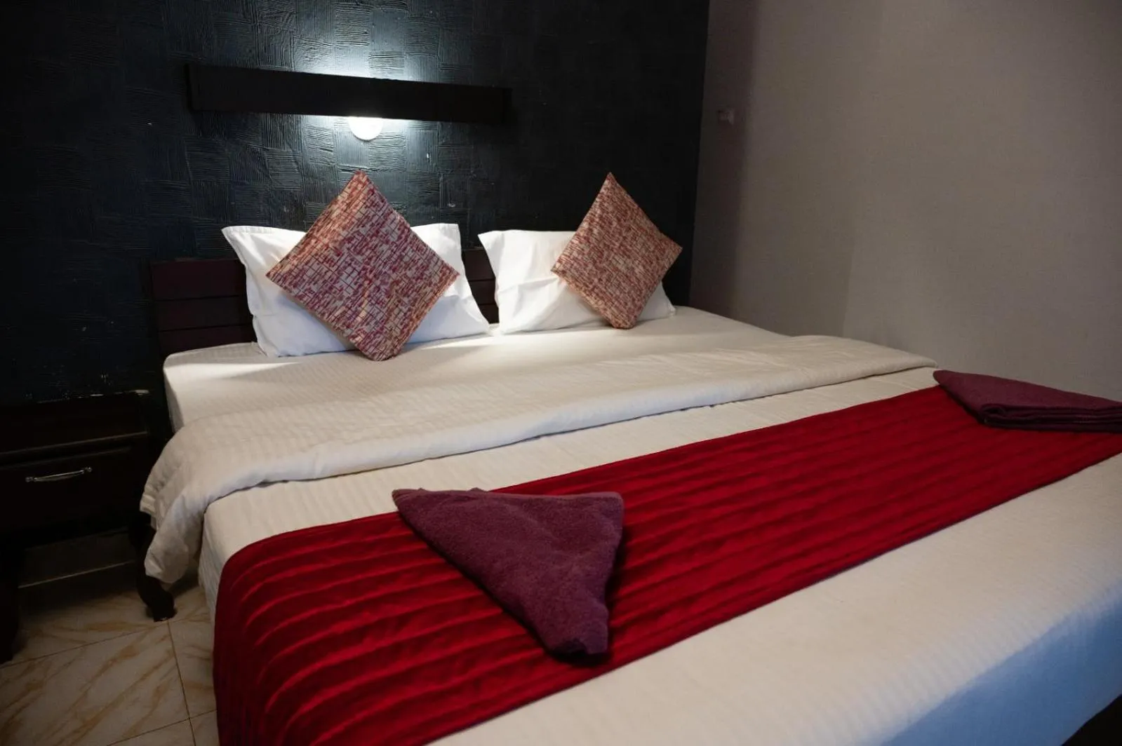 Bed in Sky Frame Beach Resort